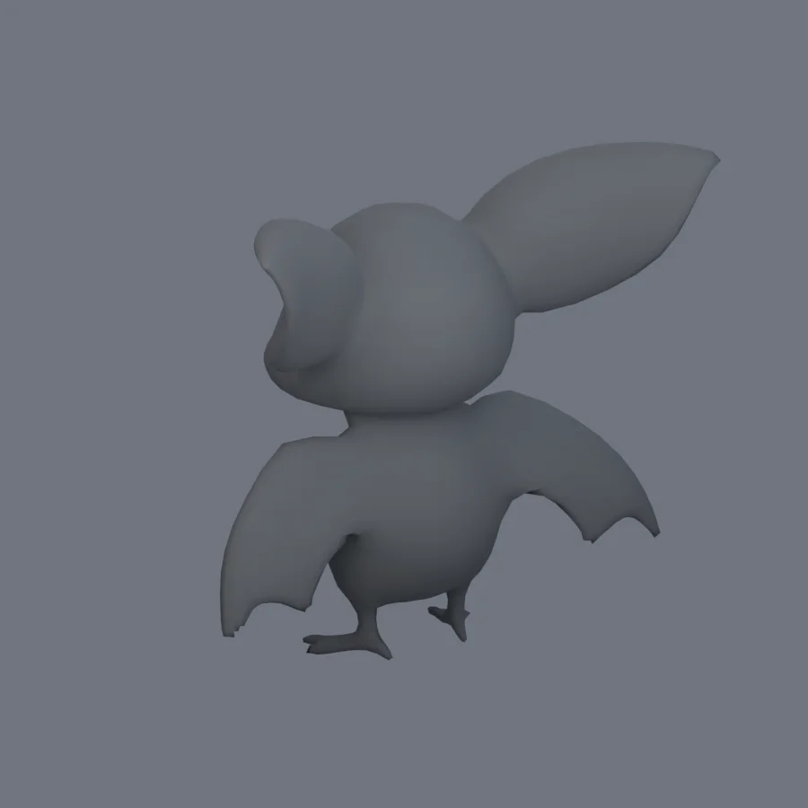 Stylized Animal Bat, 3D model preview 6