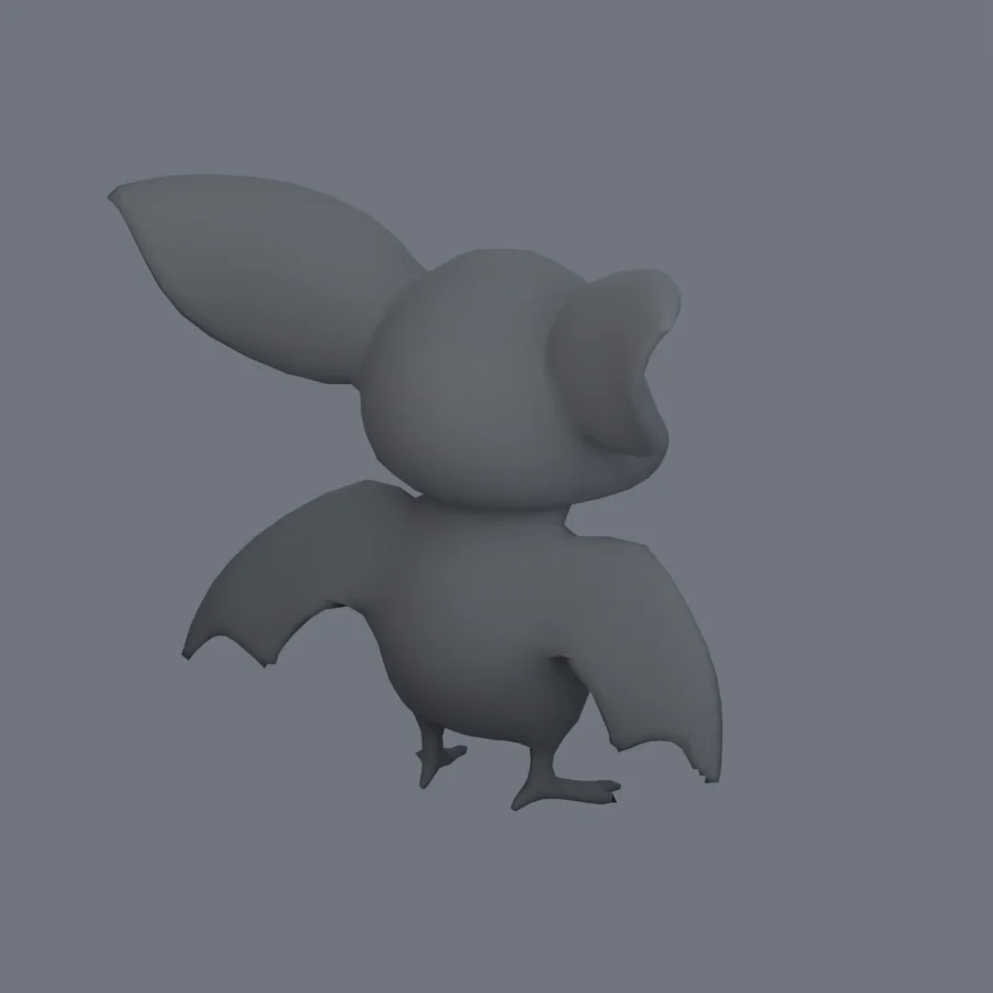 Stylized Animal Bat, 3D model preview 7