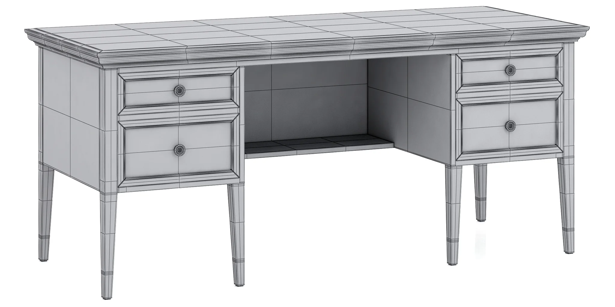 Dantone Home Stafford Desk — 3D model preview 10