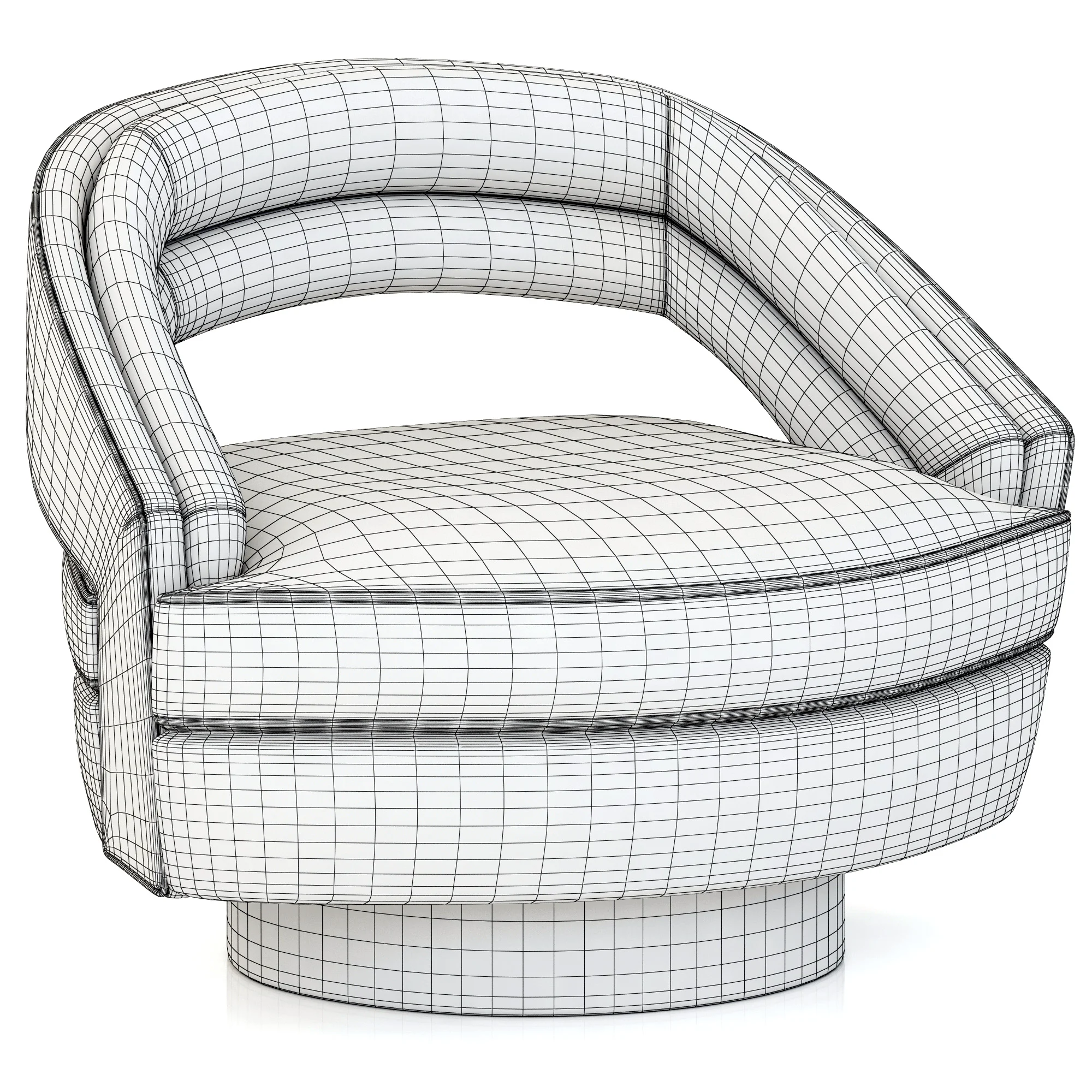Essential Home Russel Armchair — 3D model preview 2