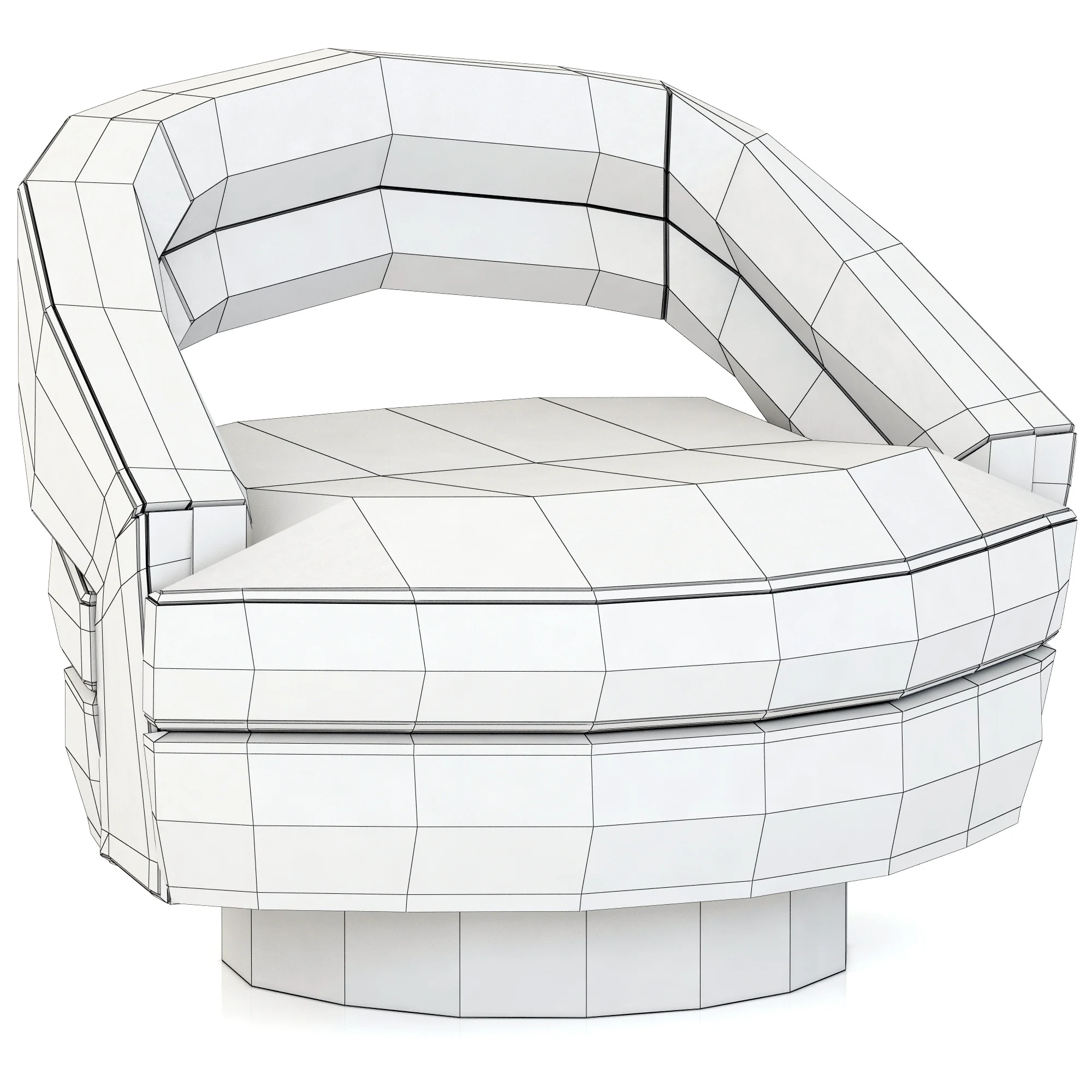 Essential Home Russel Armchair — 3D model preview 3