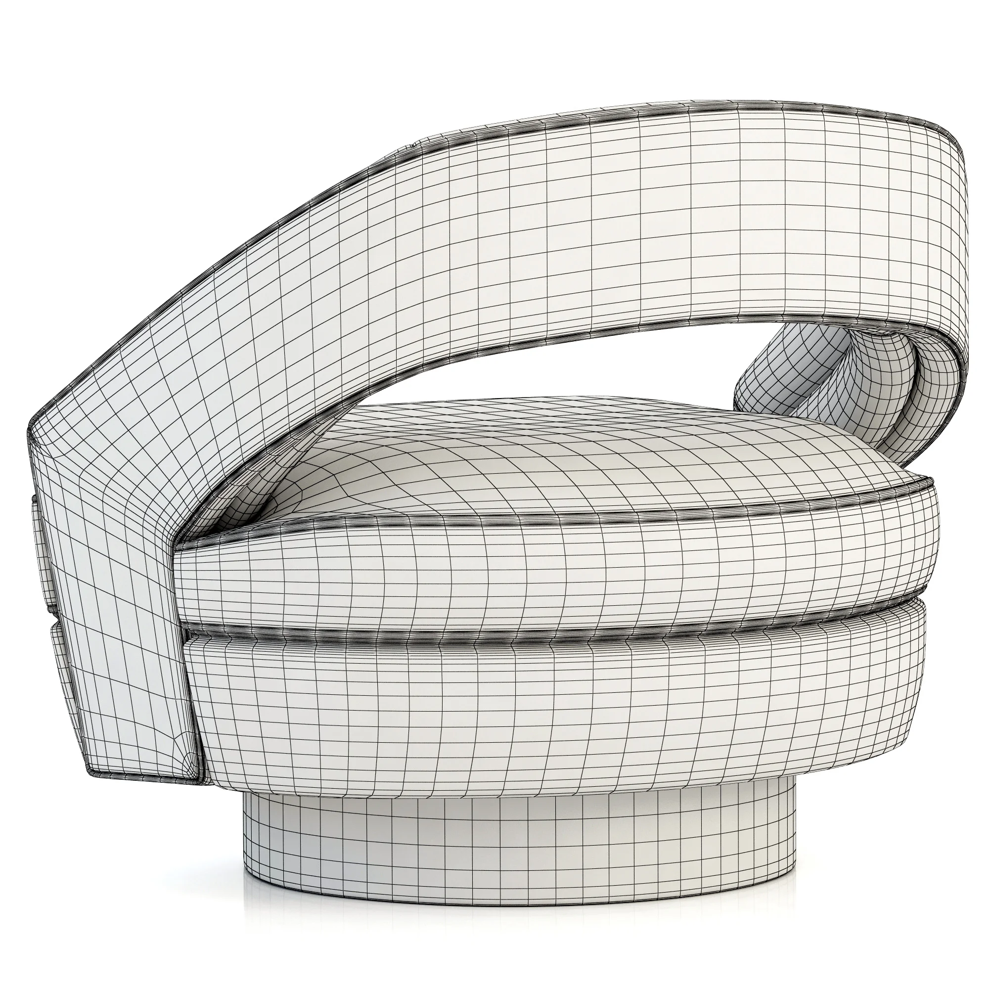 Essential Home Russel Armchair — 3D model preview 7