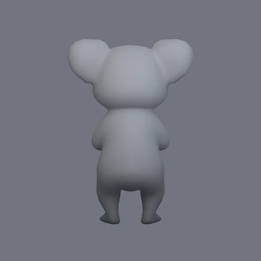 Stylized Animal Koala, 3D model preview 4