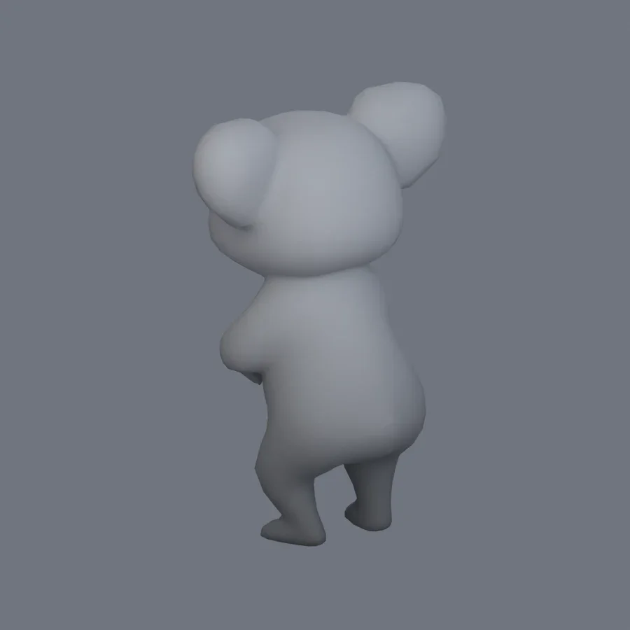 Stylized Animal Koala, 3D model preview 6