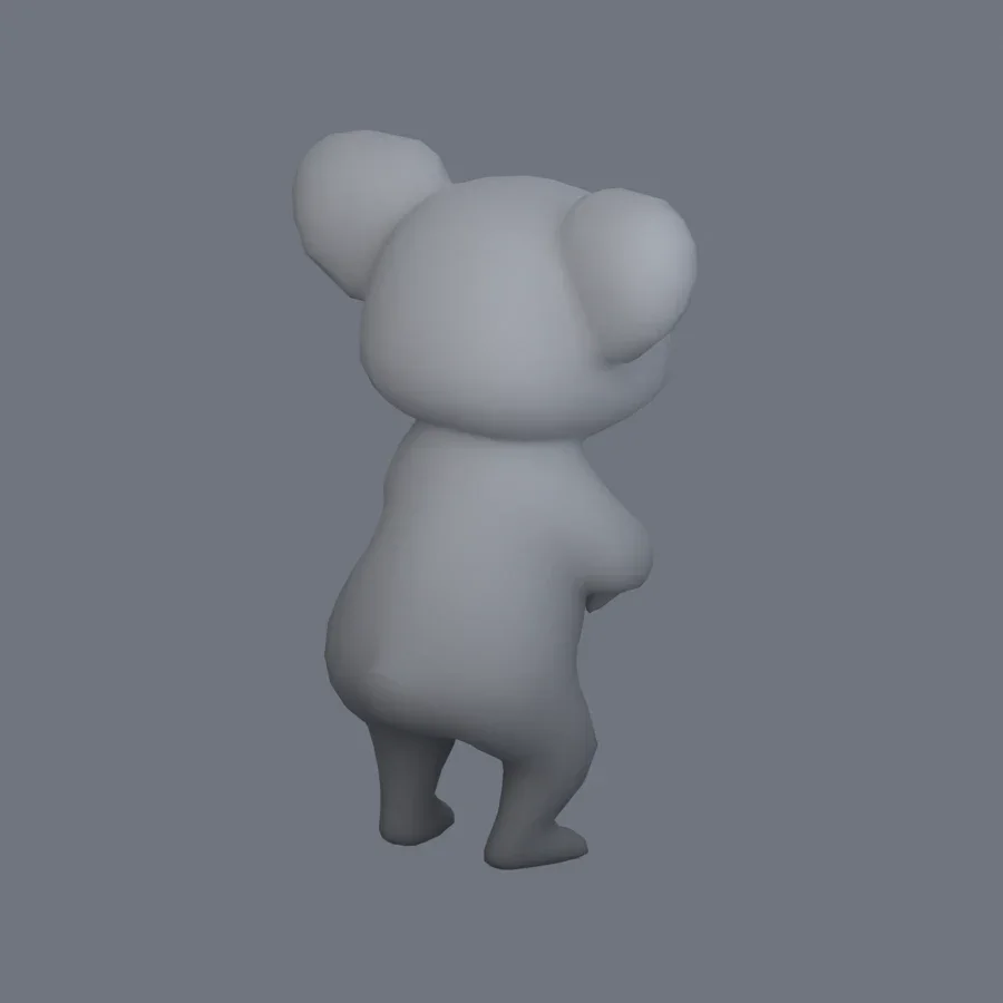 Stylized Animal Koala, 3D model preview 7