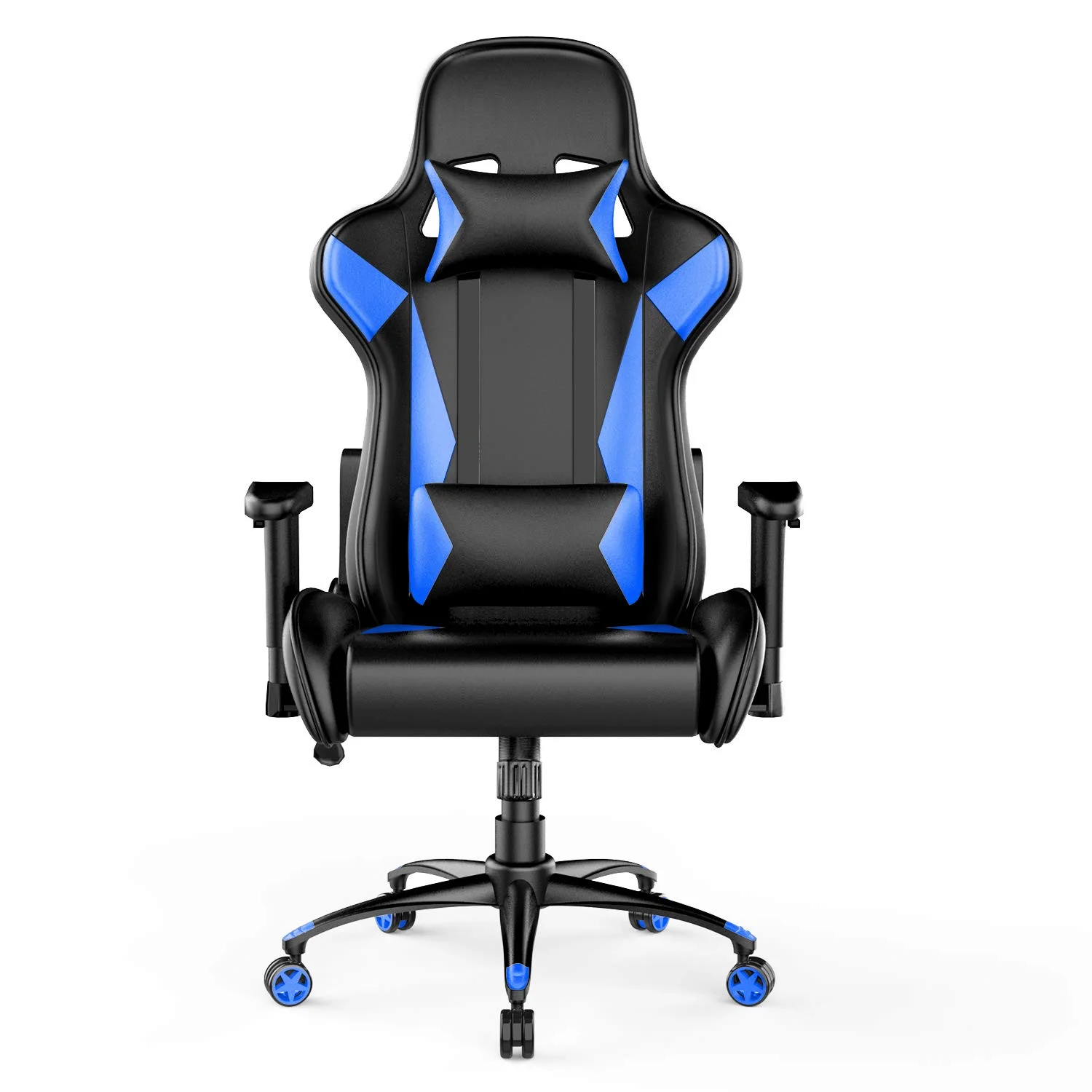 Racing-Style Gaming Office Chair Black and Blue