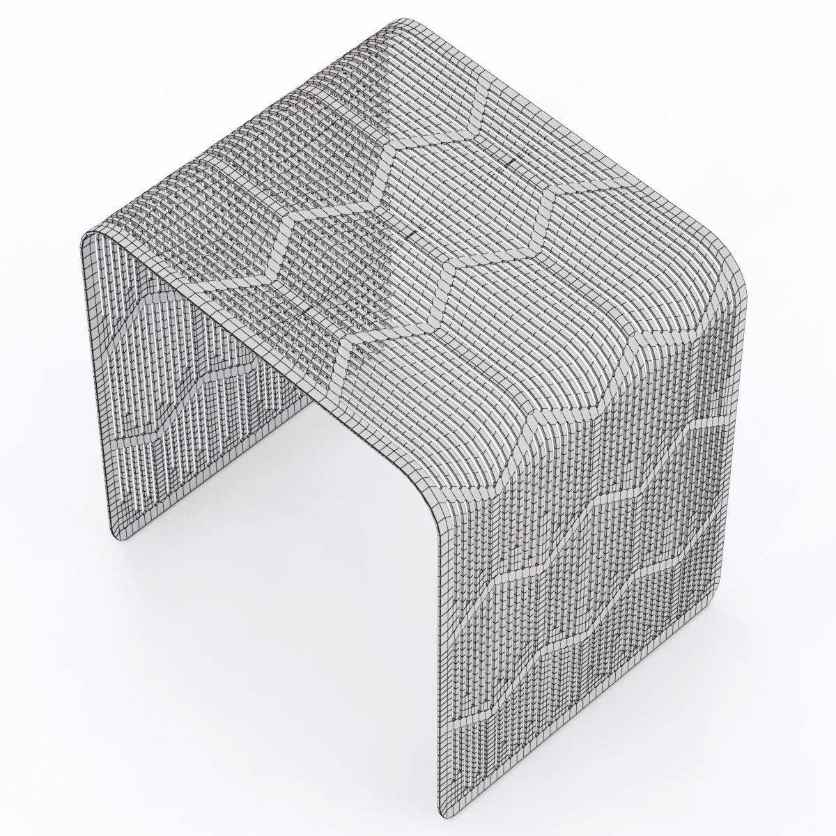 Plastic Table — 3D model preview 4