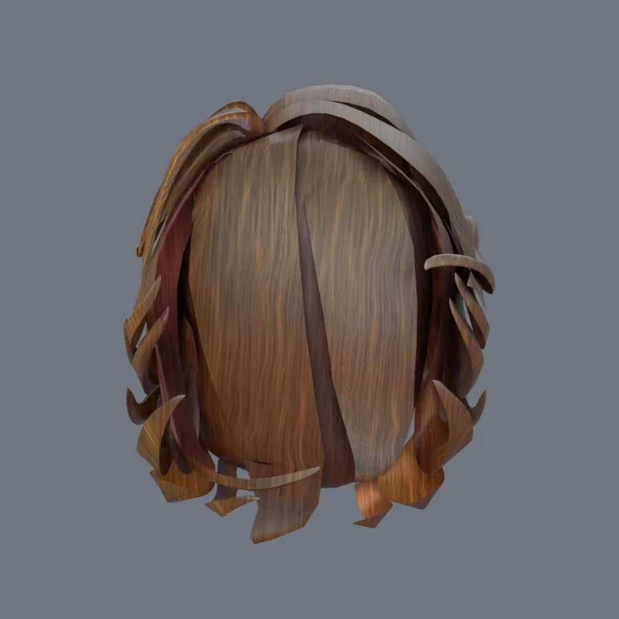 Male Hairstyle 04, 3D model preview 4