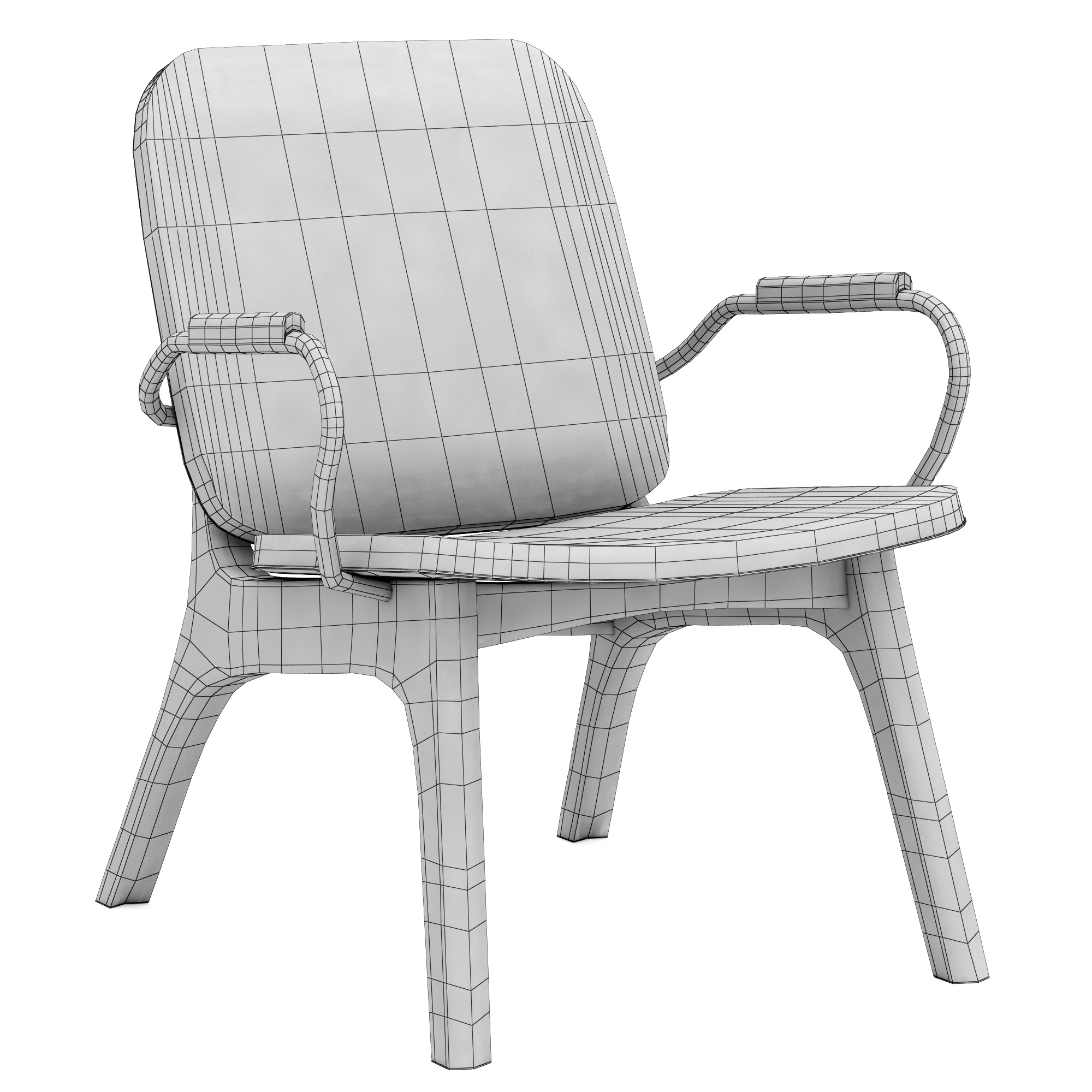 Baxter THEA Chair — 3D model preview 7