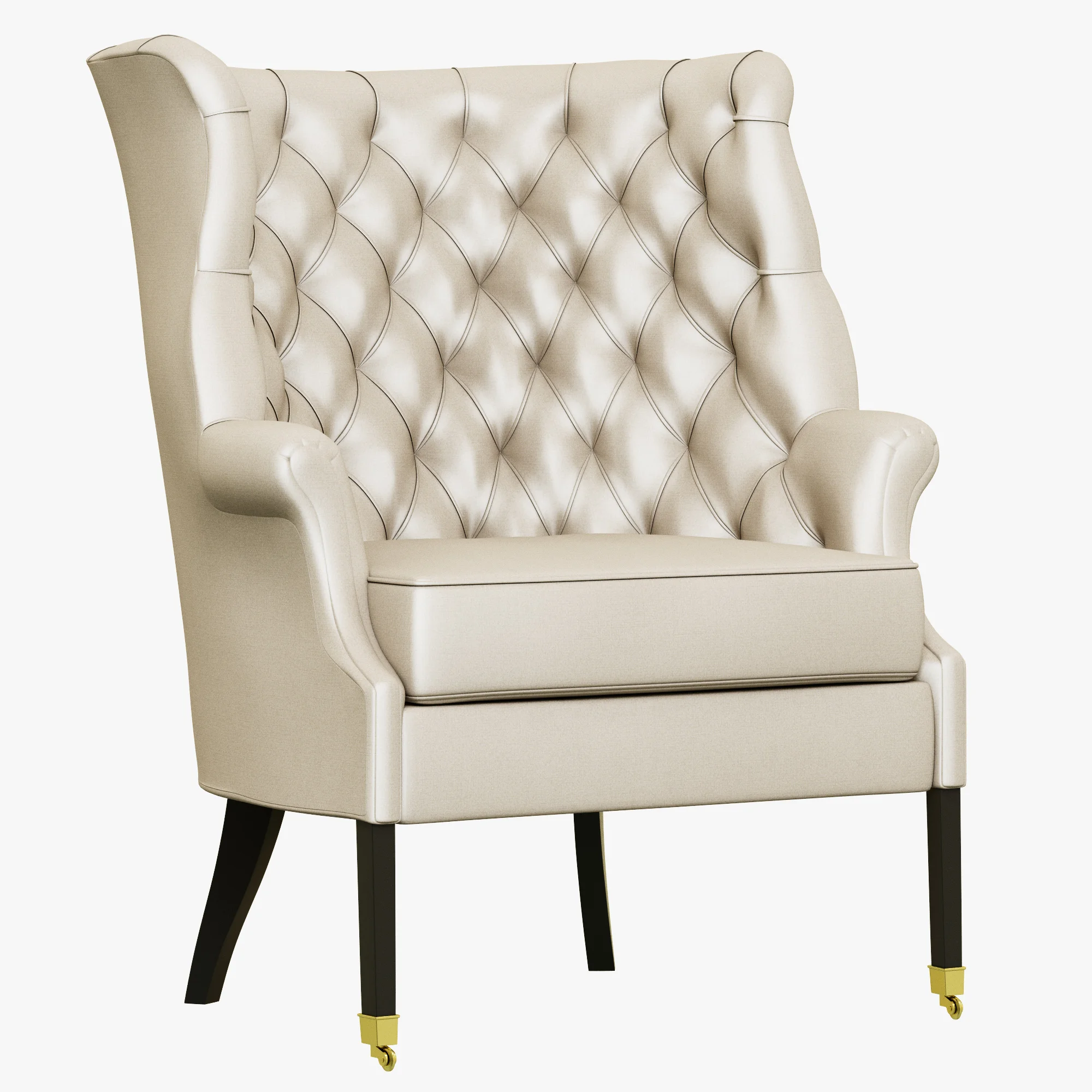 Restoration Hardware 19th English Wing Chair — 3D model preview 1