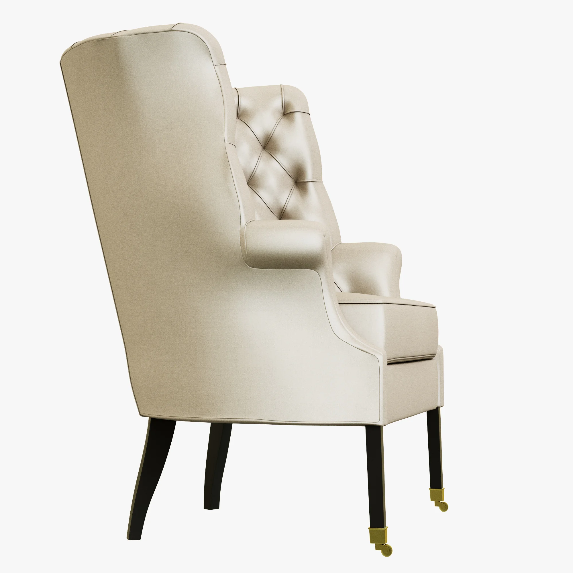 Restoration Hardware 19th English Wing Chair — 3D model preview 2