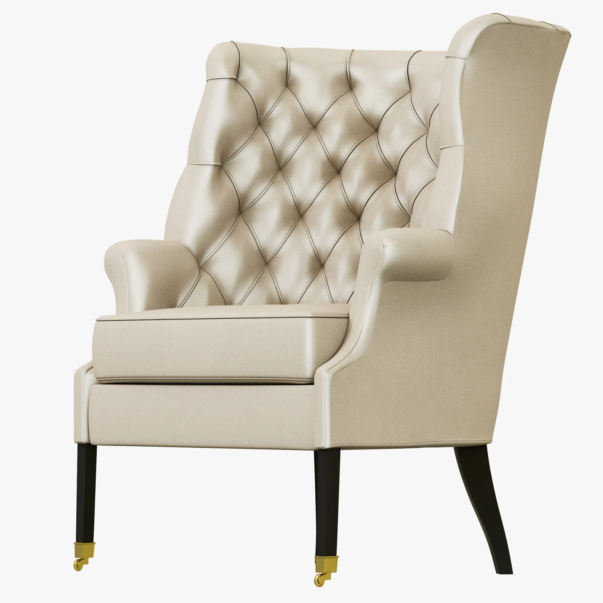 Restoration Hardware 19th English Wing Chair — 3D model preview 4