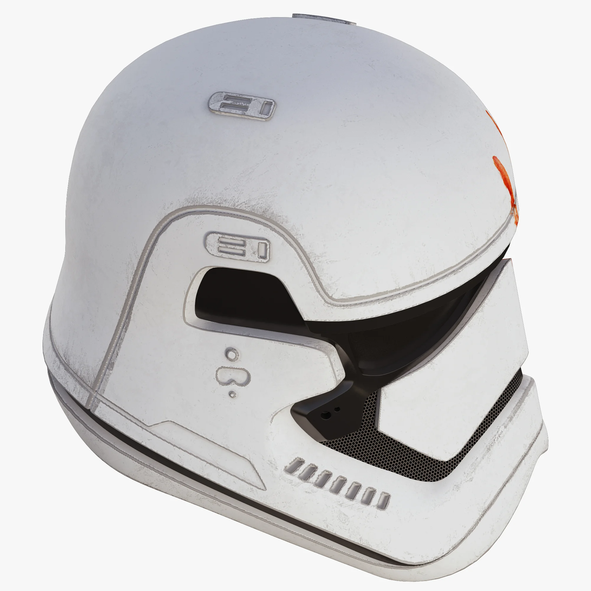 First Order Stormtrooper Helmet Blood — 3D model preview 3