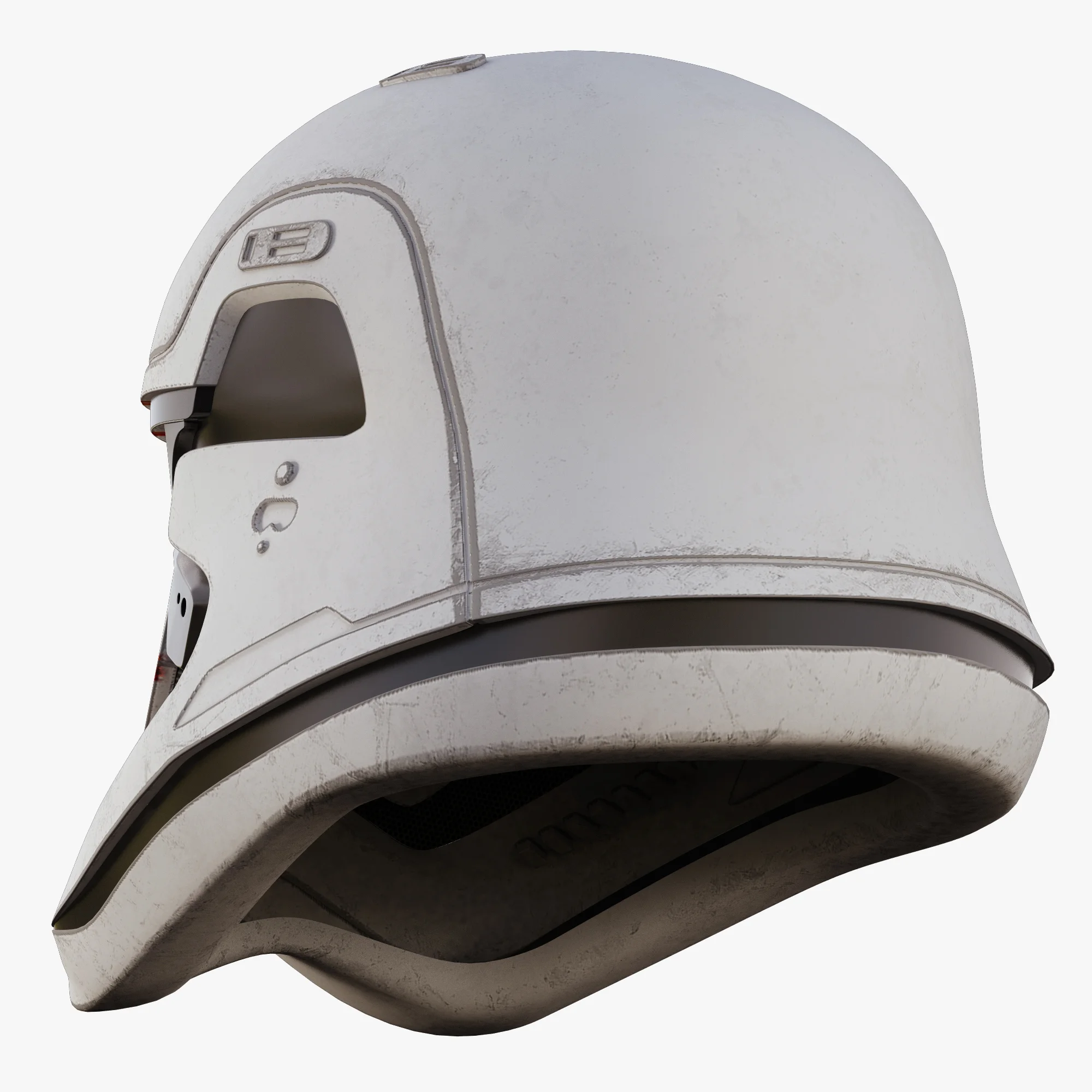 First Order Stormtrooper Helmet Blood — 3D model preview 4