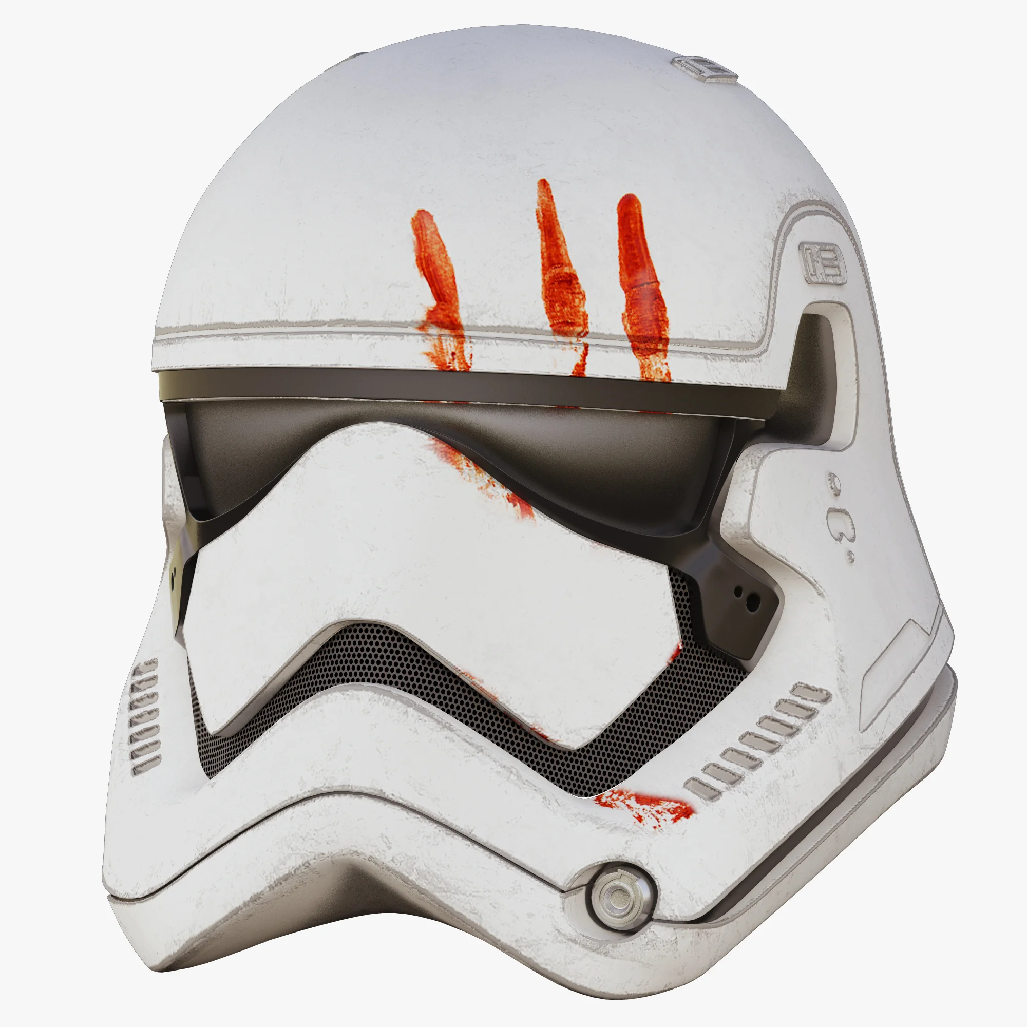 First Order Stormtrooper Helmet Blood — 3D model preview 6
