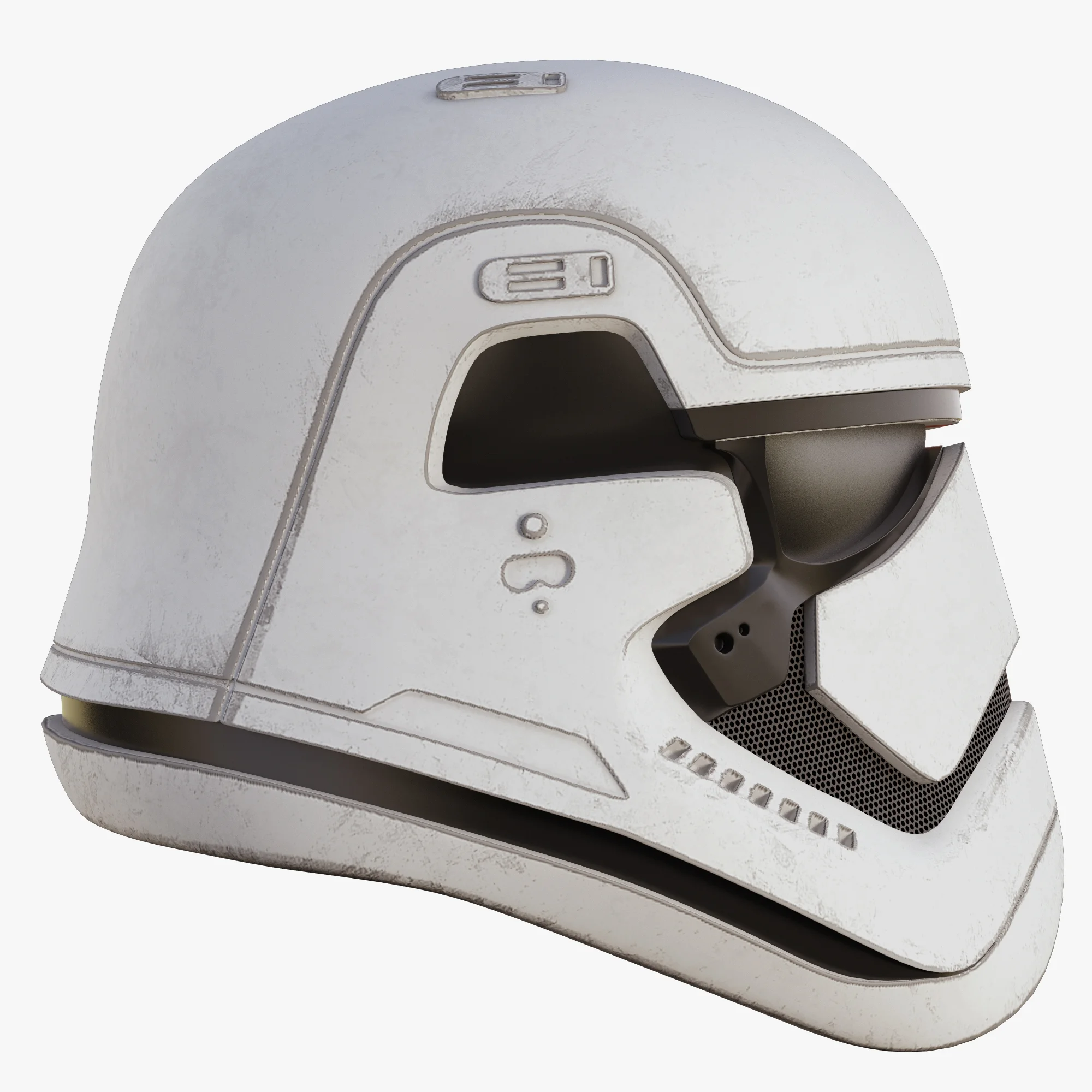 First Order Stormtrooper Helmet Blood — 3D model preview 7