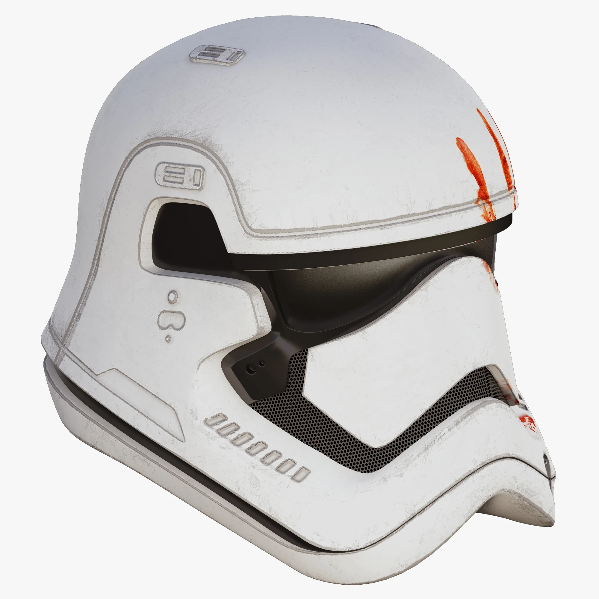 First Order Stormtrooper Helmet Blood — 3D model preview 10