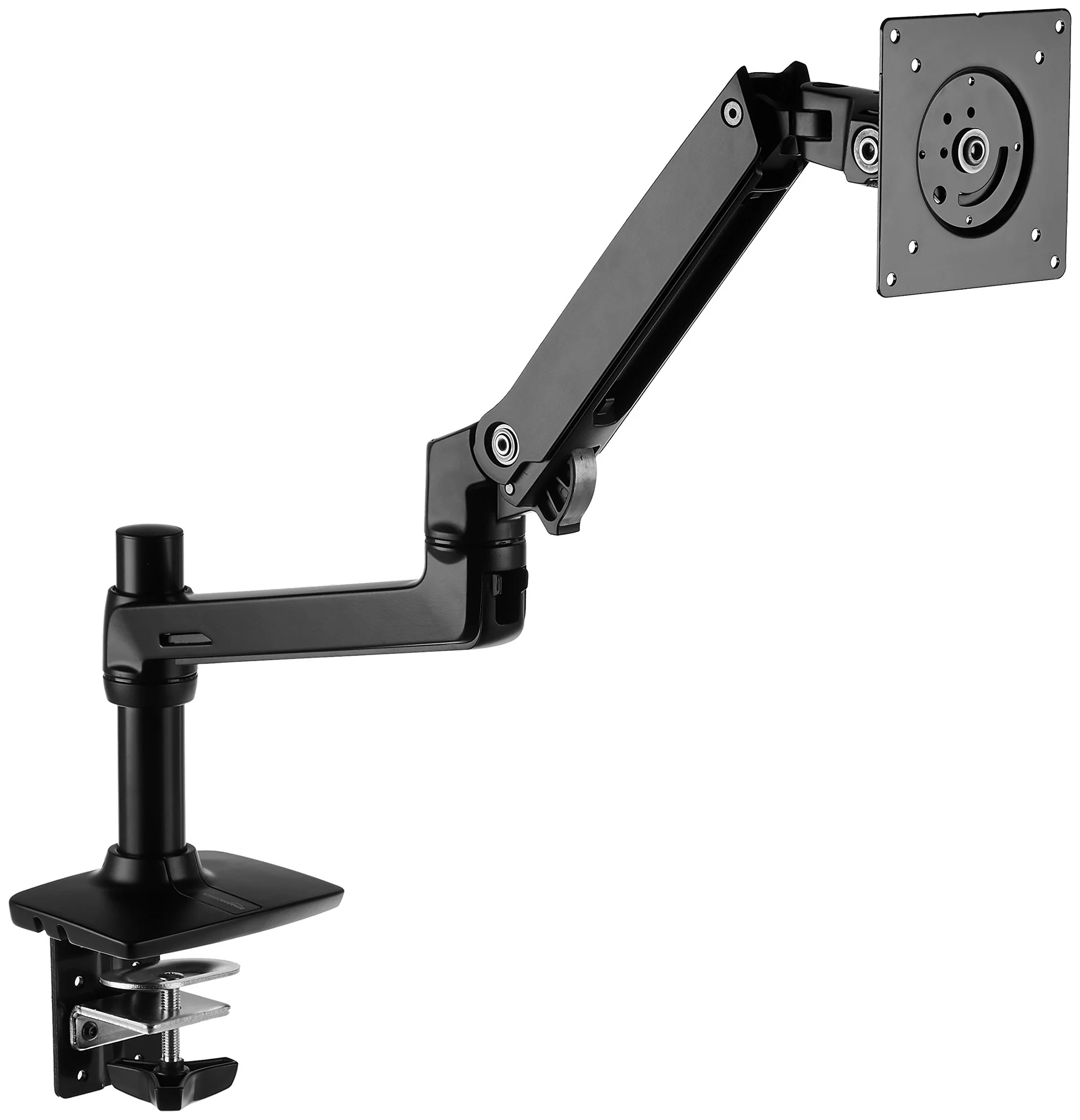 Adjustable Single Monitor Arm Desk Mount with Clamp Base