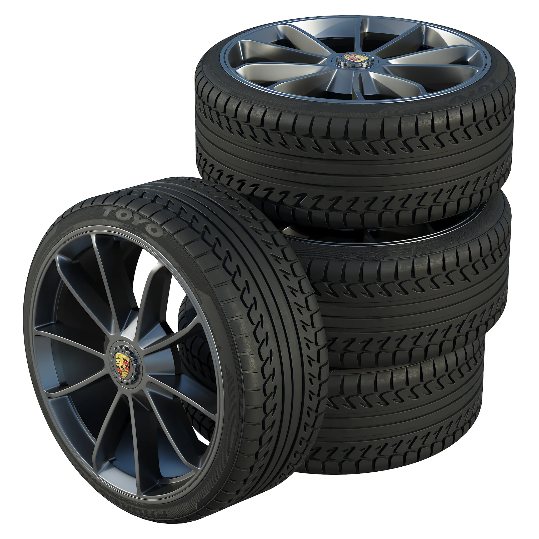Porsche Tire 2 — 3D model preview 1