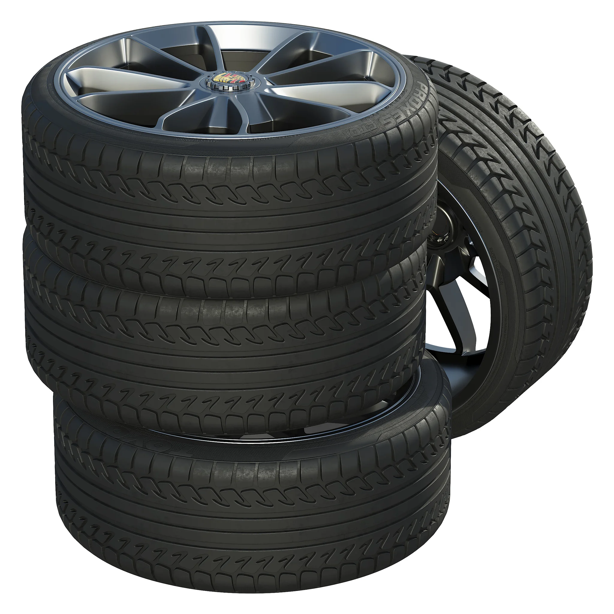 Porsche Tire 2 — 3D model preview 2