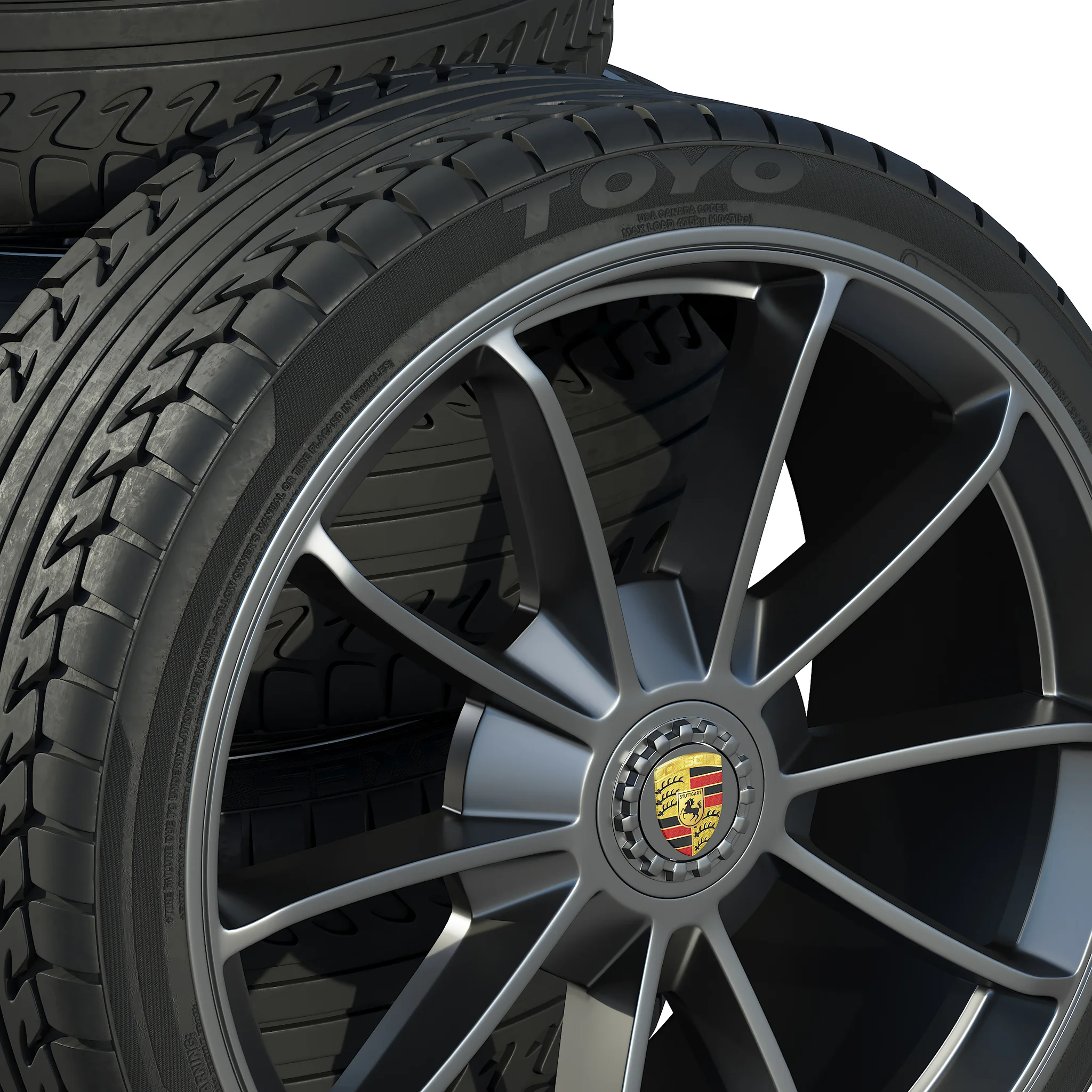 Porsche Tire 2 — 3D model preview 3