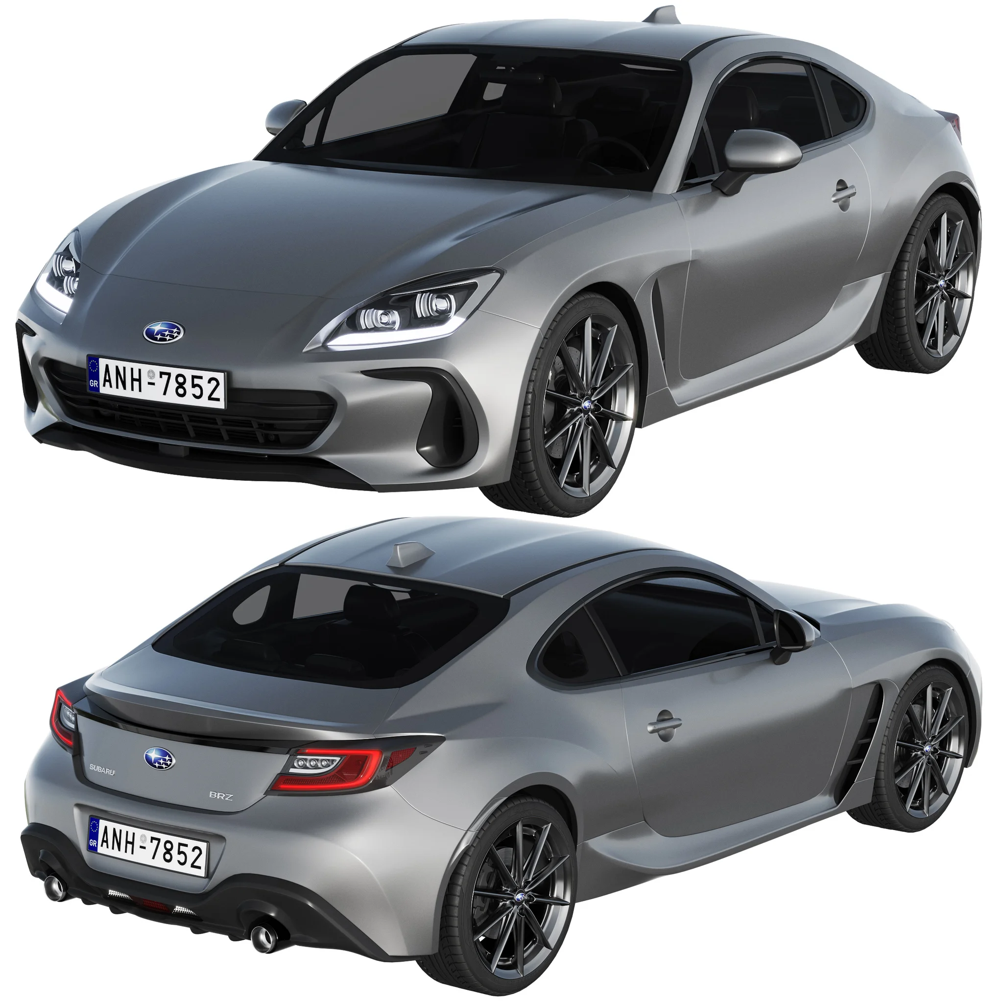 Subaru BRZ, 3D model preview 7