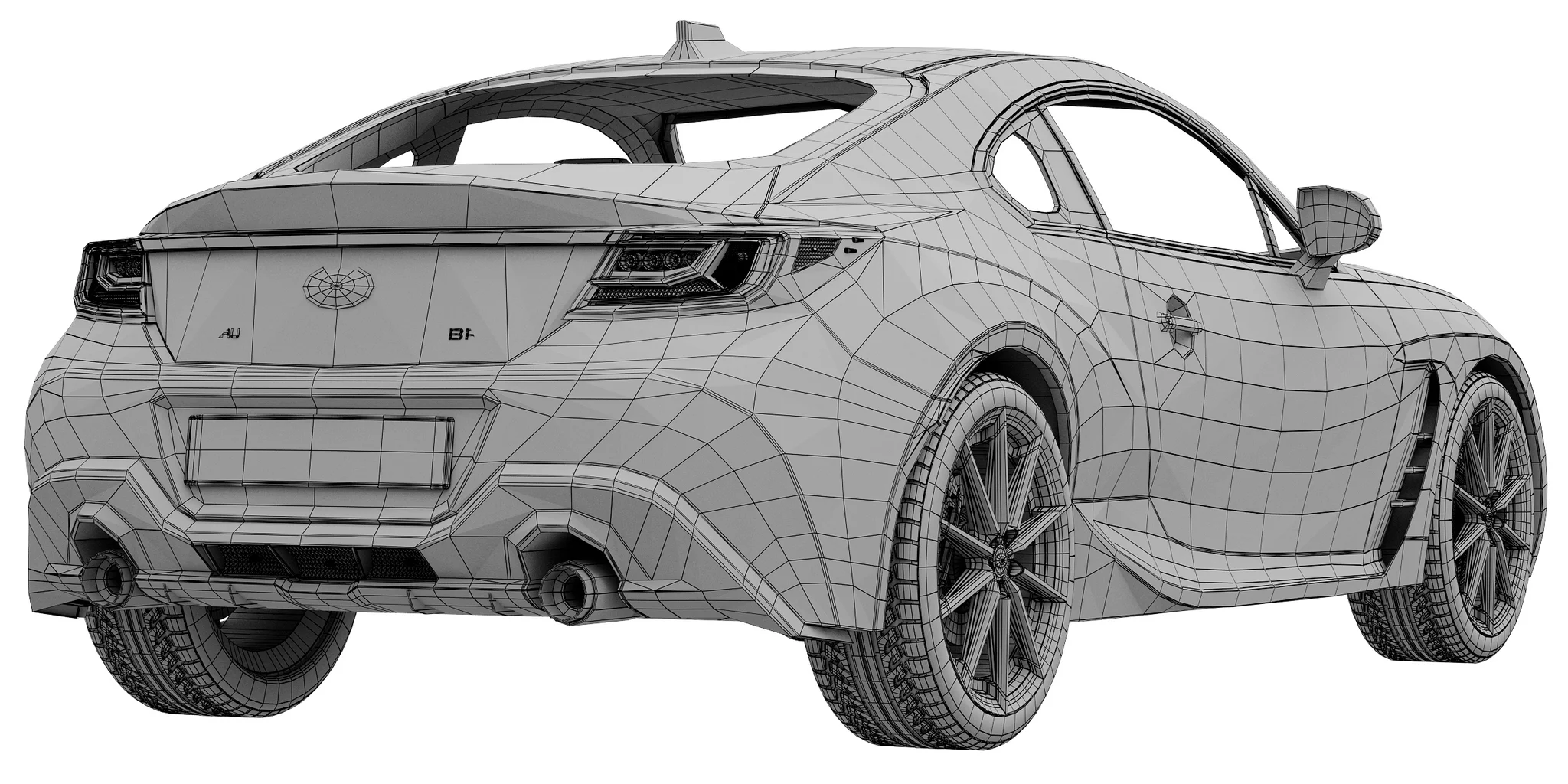 Subaru BRZ, 3D model preview 8