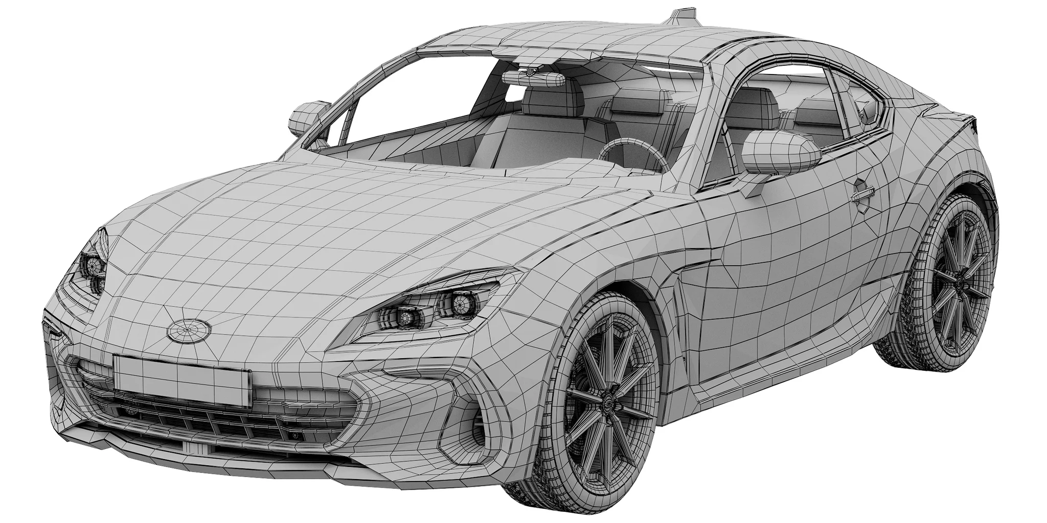 Subaru BRZ, 3D model preview 12