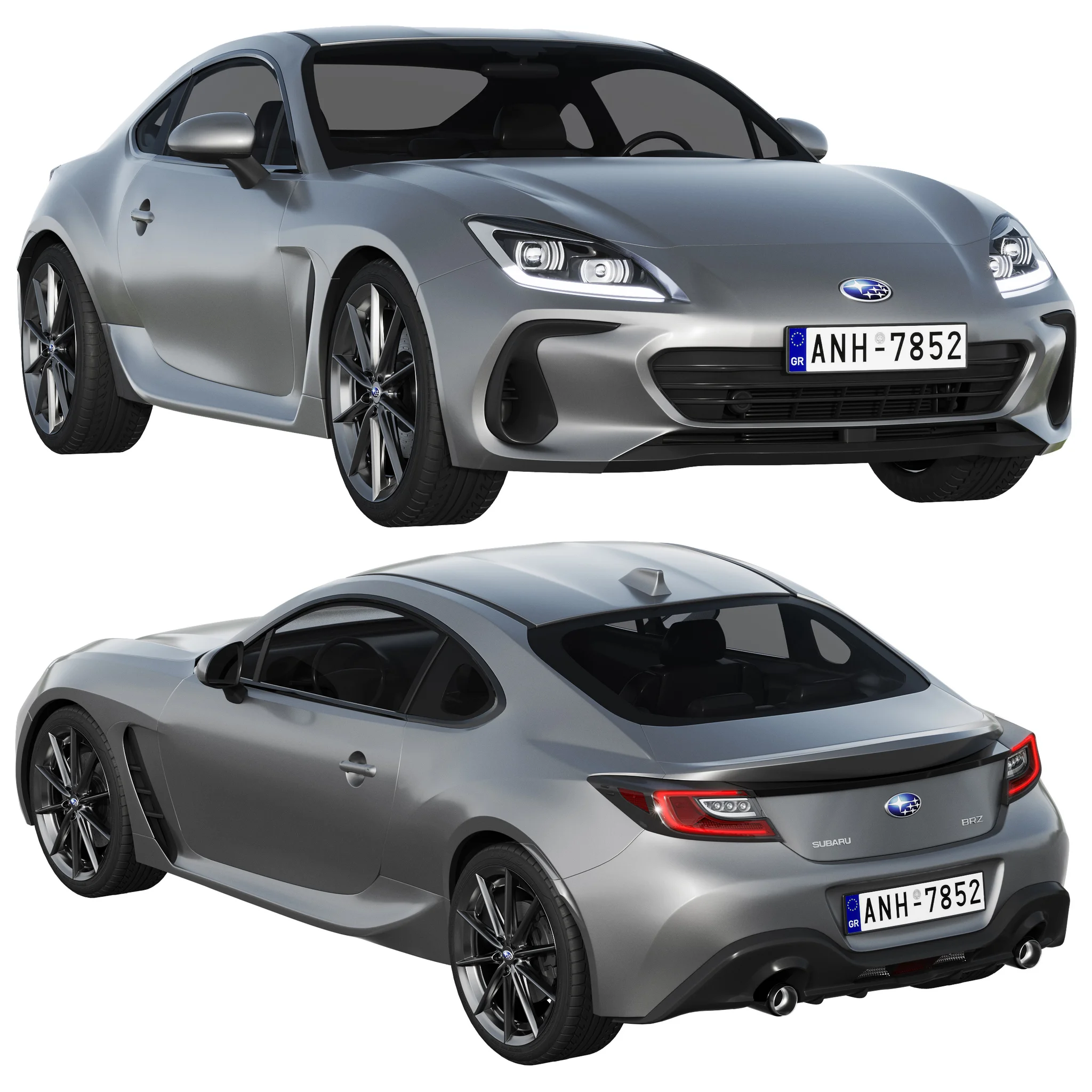 Subaru BRZ, 3D model preview 16