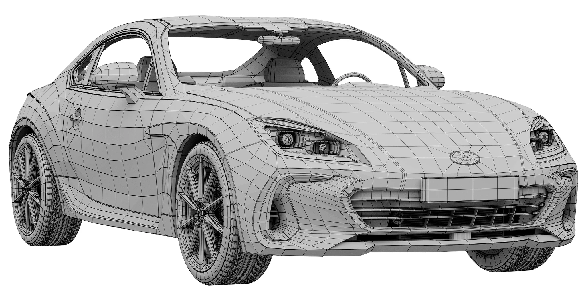Subaru BRZ, 3D model preview 17