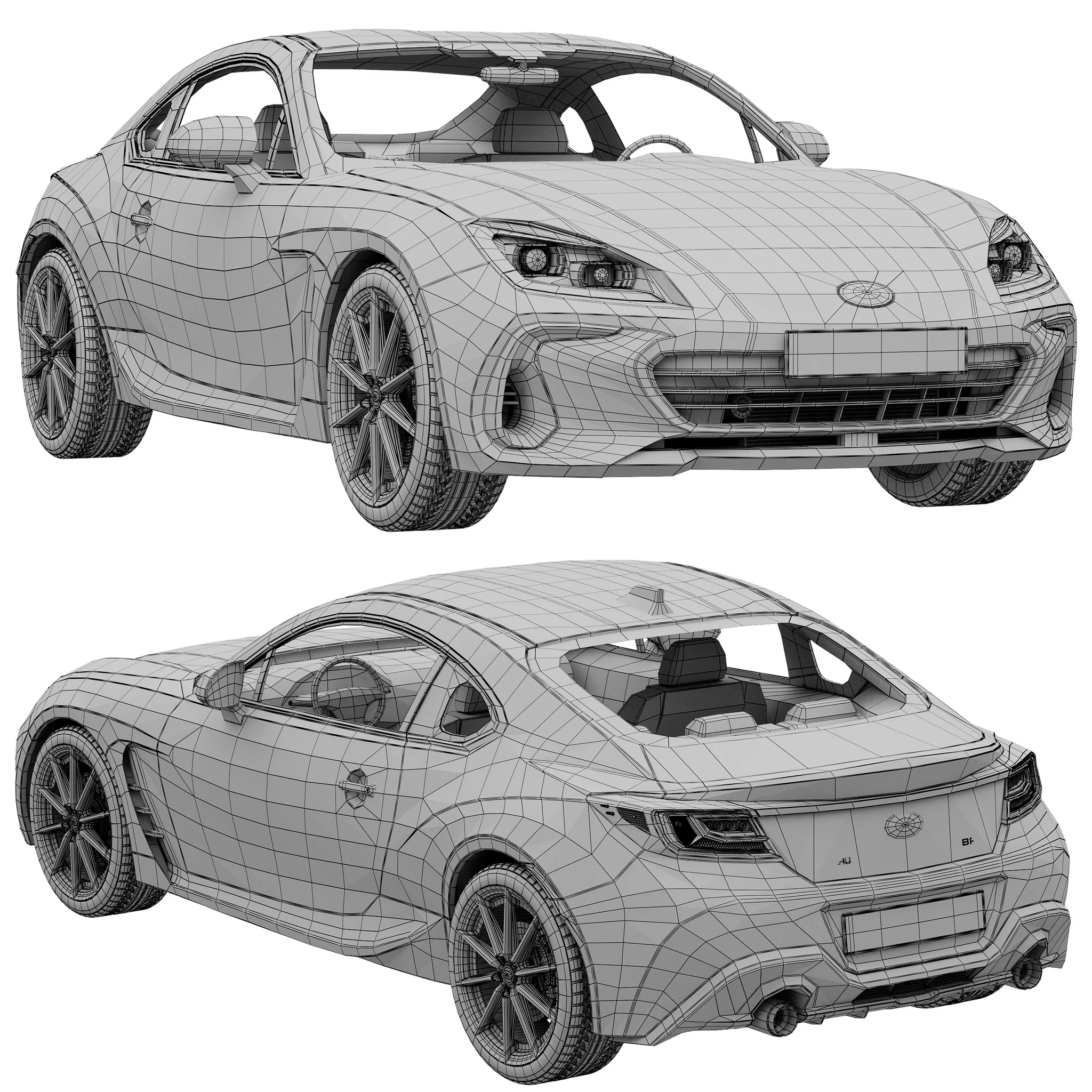 Subaru BRZ, 3D model preview 18