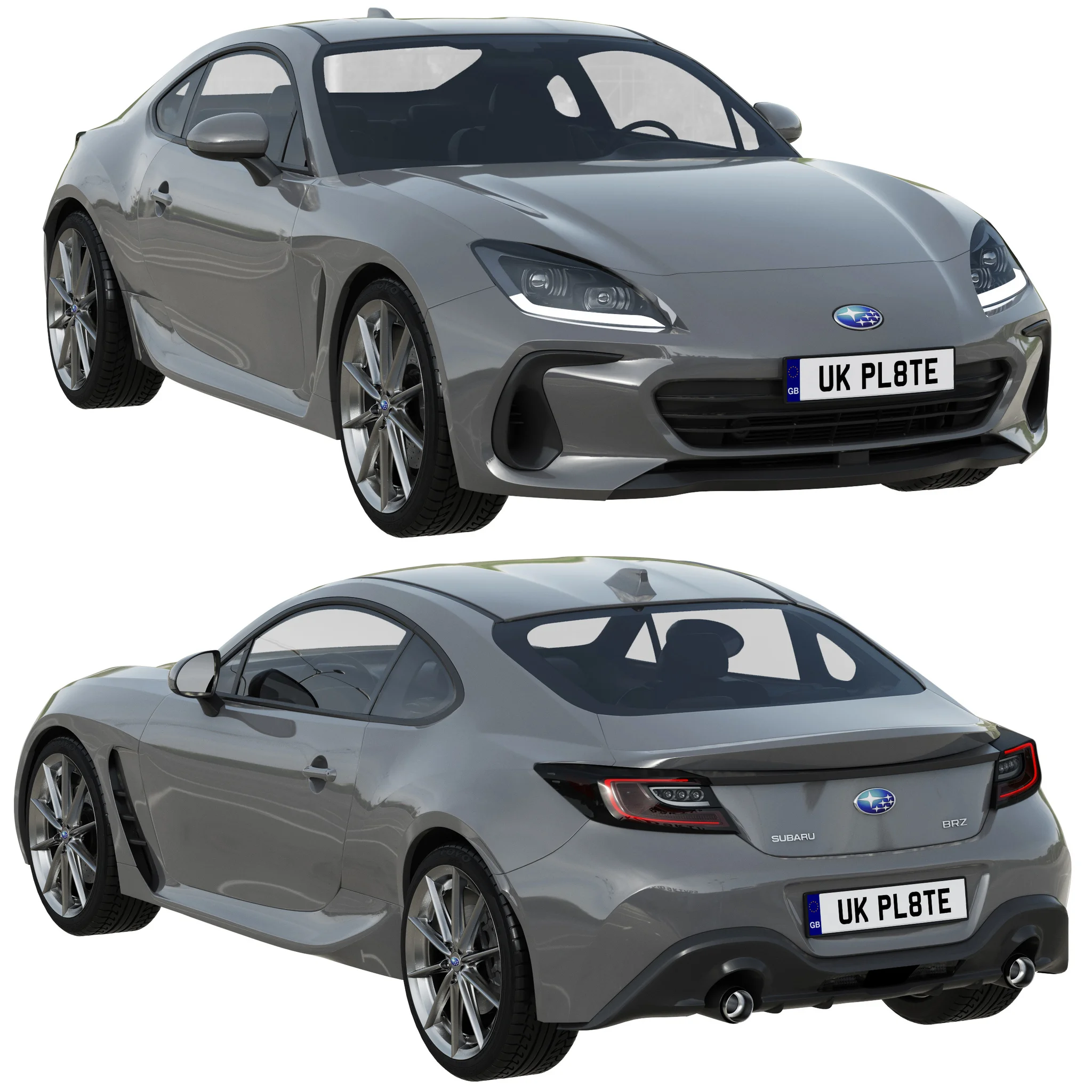 Subaru BRZ, 3D model preview 21