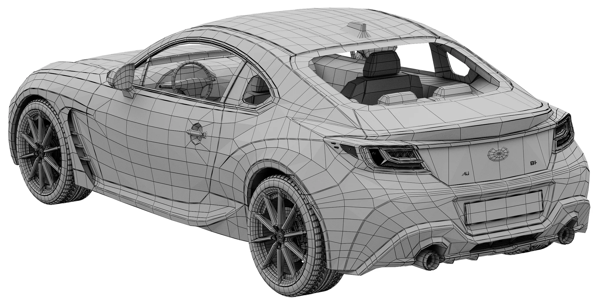 Subaru BRZ, 3D model preview 23