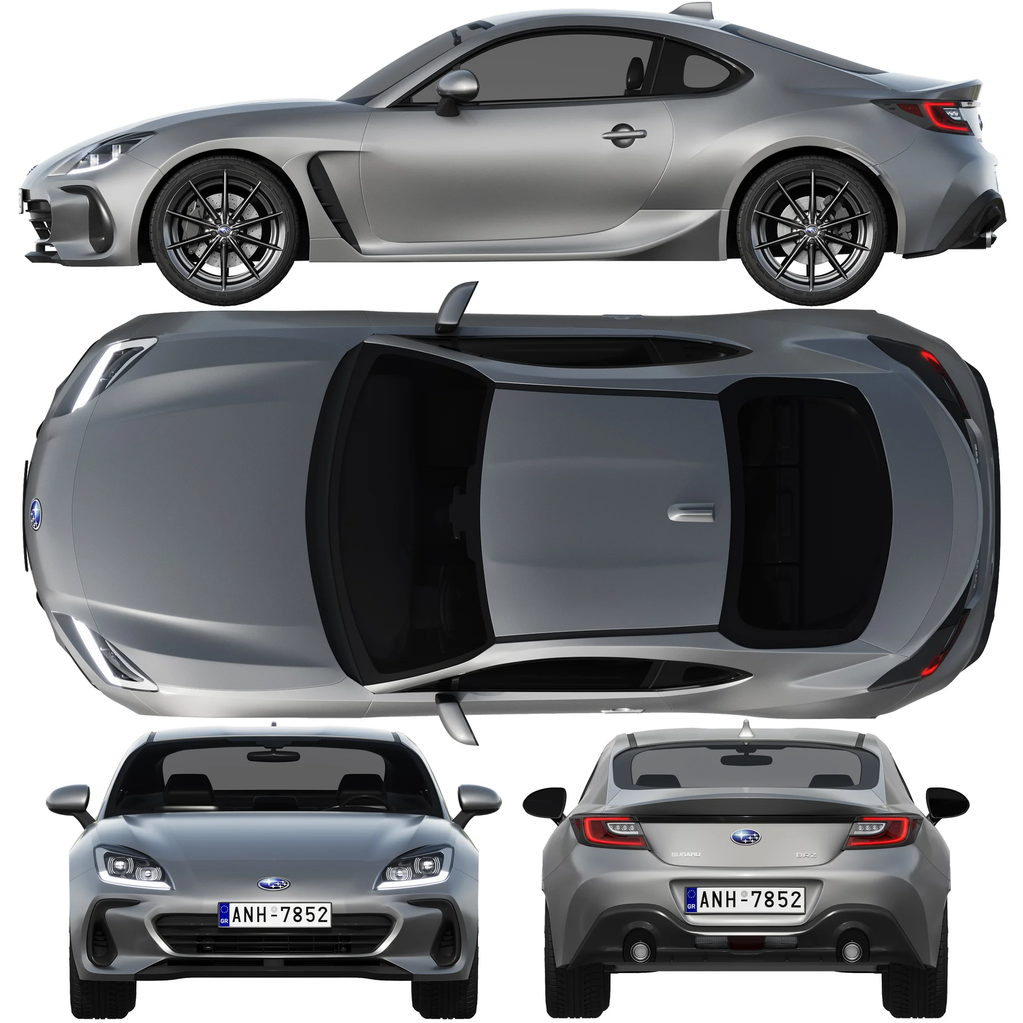 Subaru BRZ, 3D model preview 28