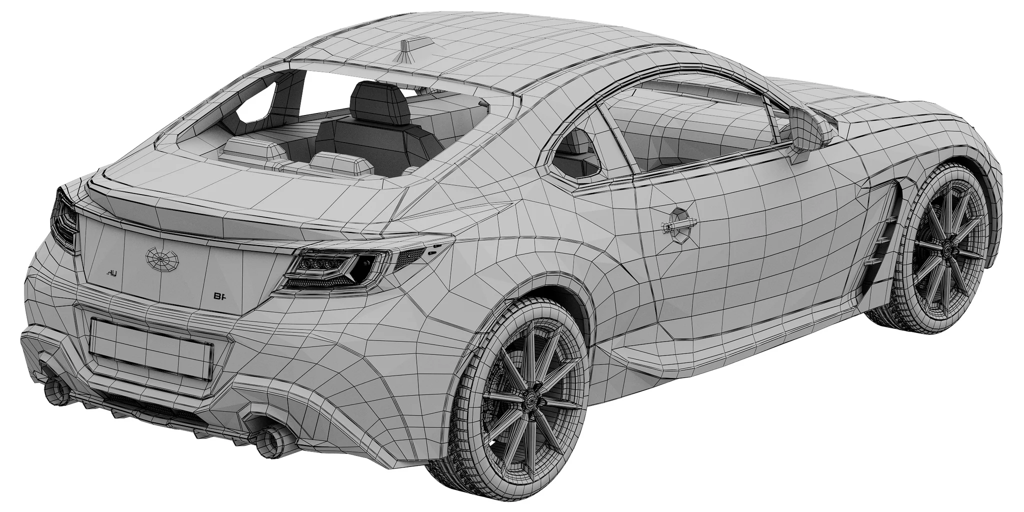 Subaru BRZ, 3D model preview 36
