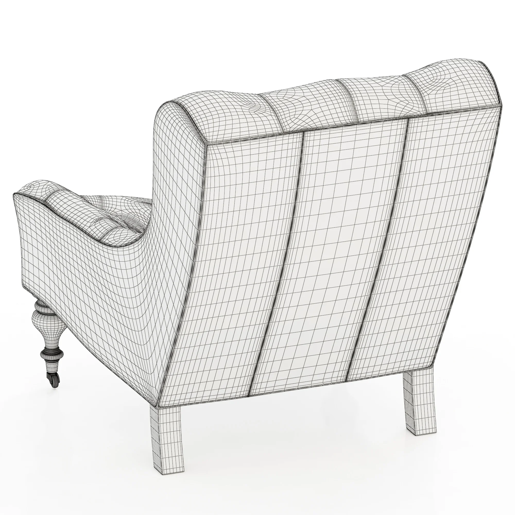 Serena And Lily Bruno Chair — 3D model preview 1