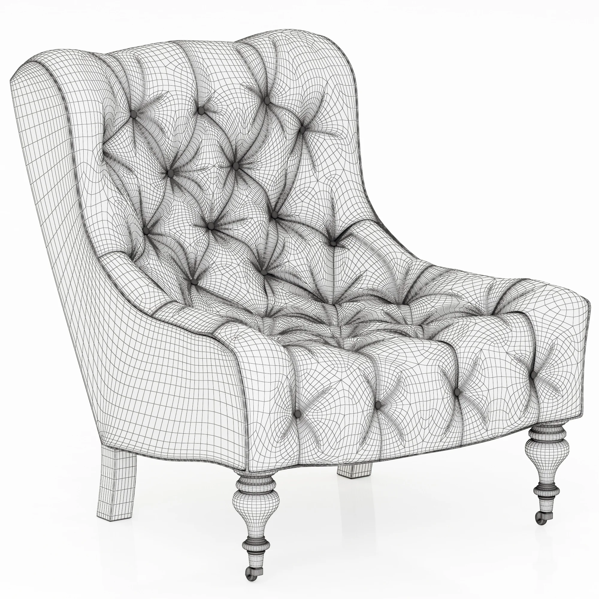 Serena And Lily Bruno Chair — 3D model preview 3