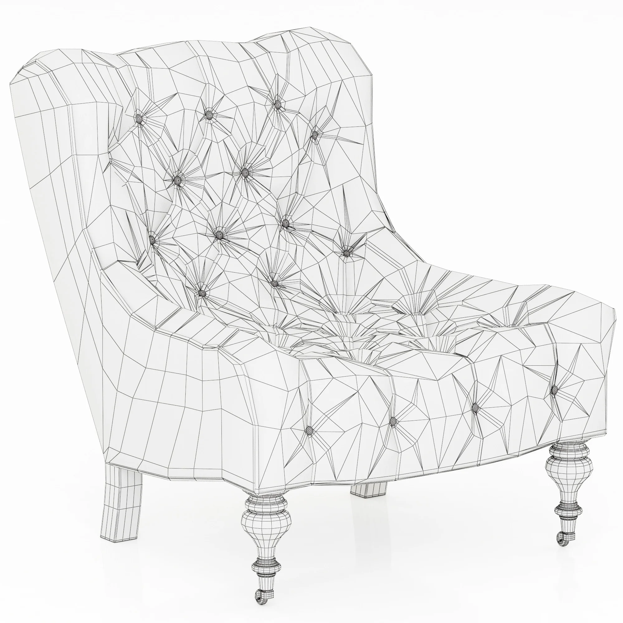 Serena And Lily Bruno Chair — 3D model preview 4