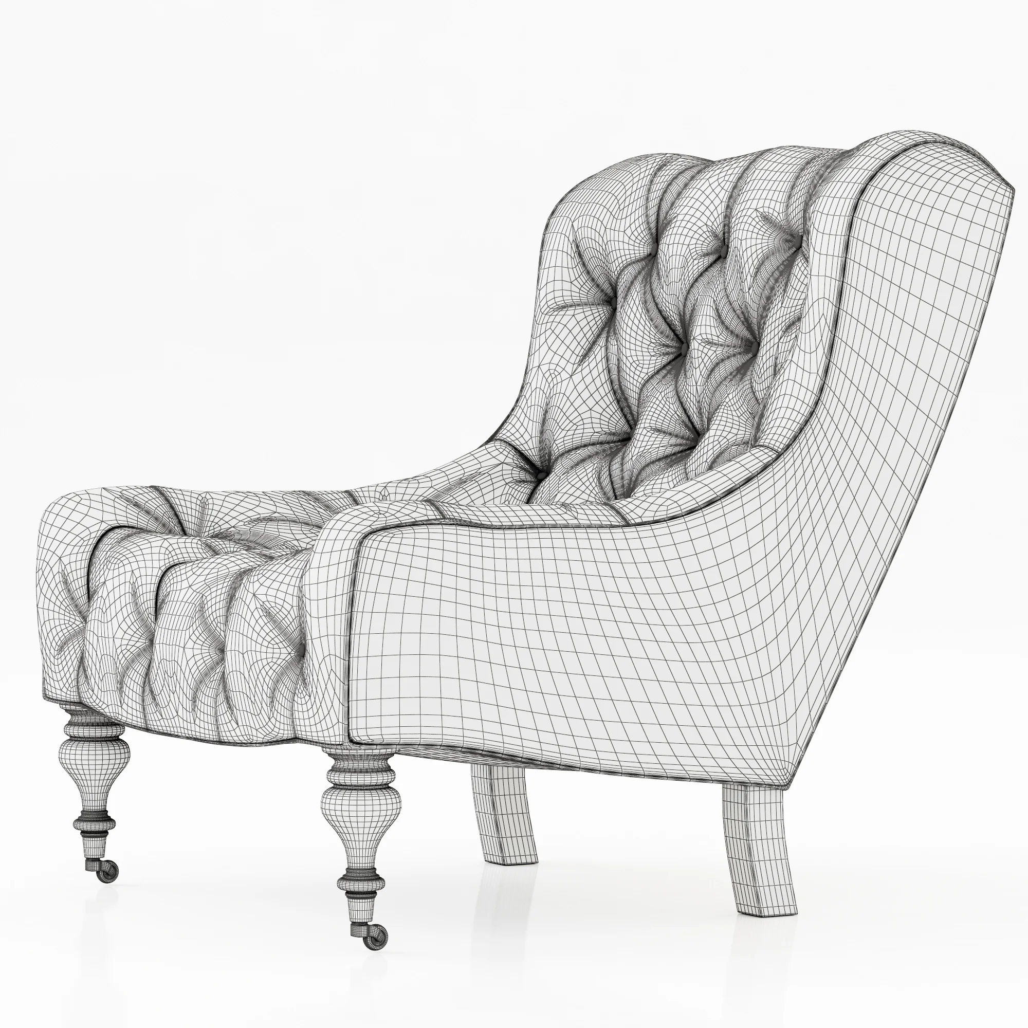 Serena And Lily Bruno Chair — 3D model preview 6