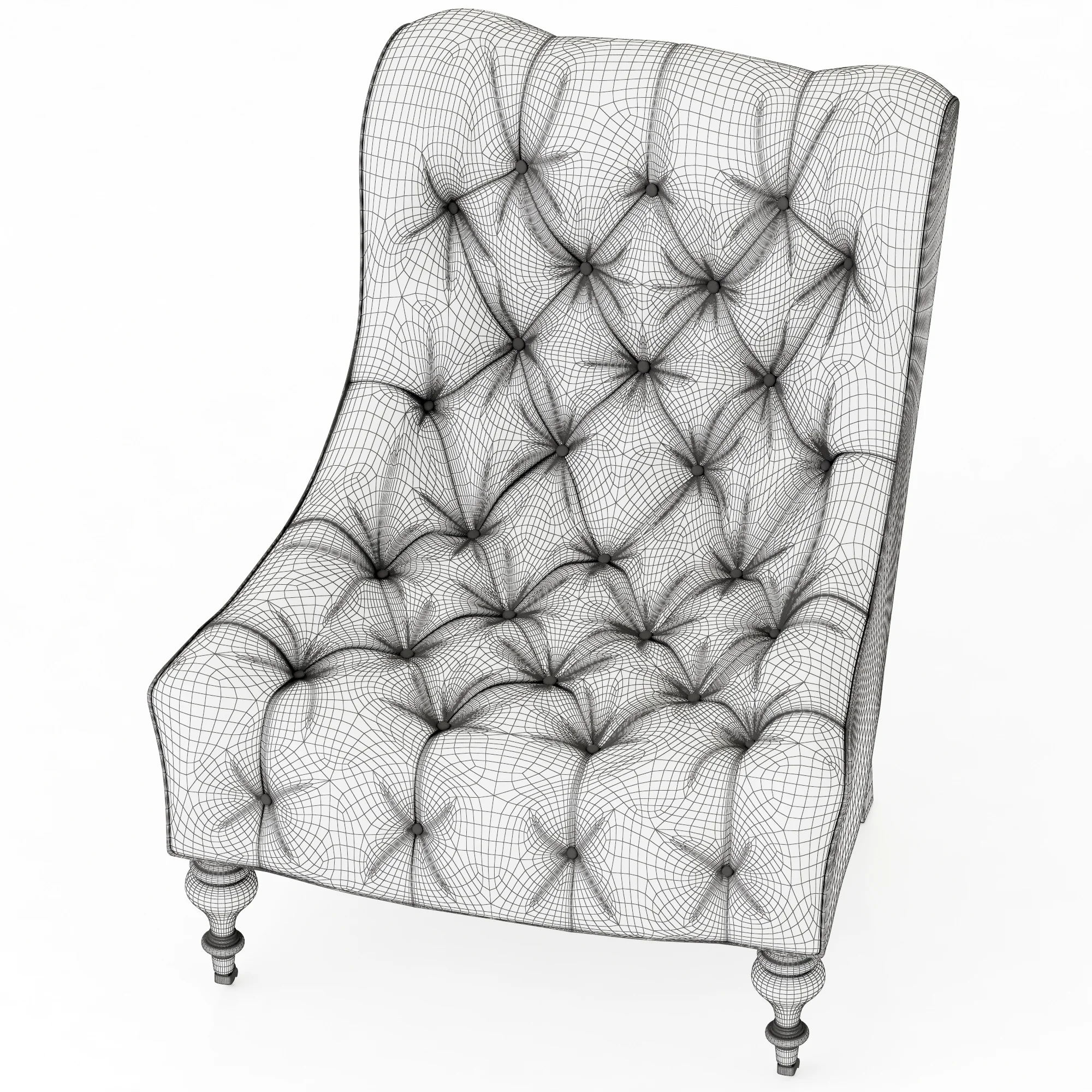 Serena And Lily Bruno Chair — 3D model preview 10