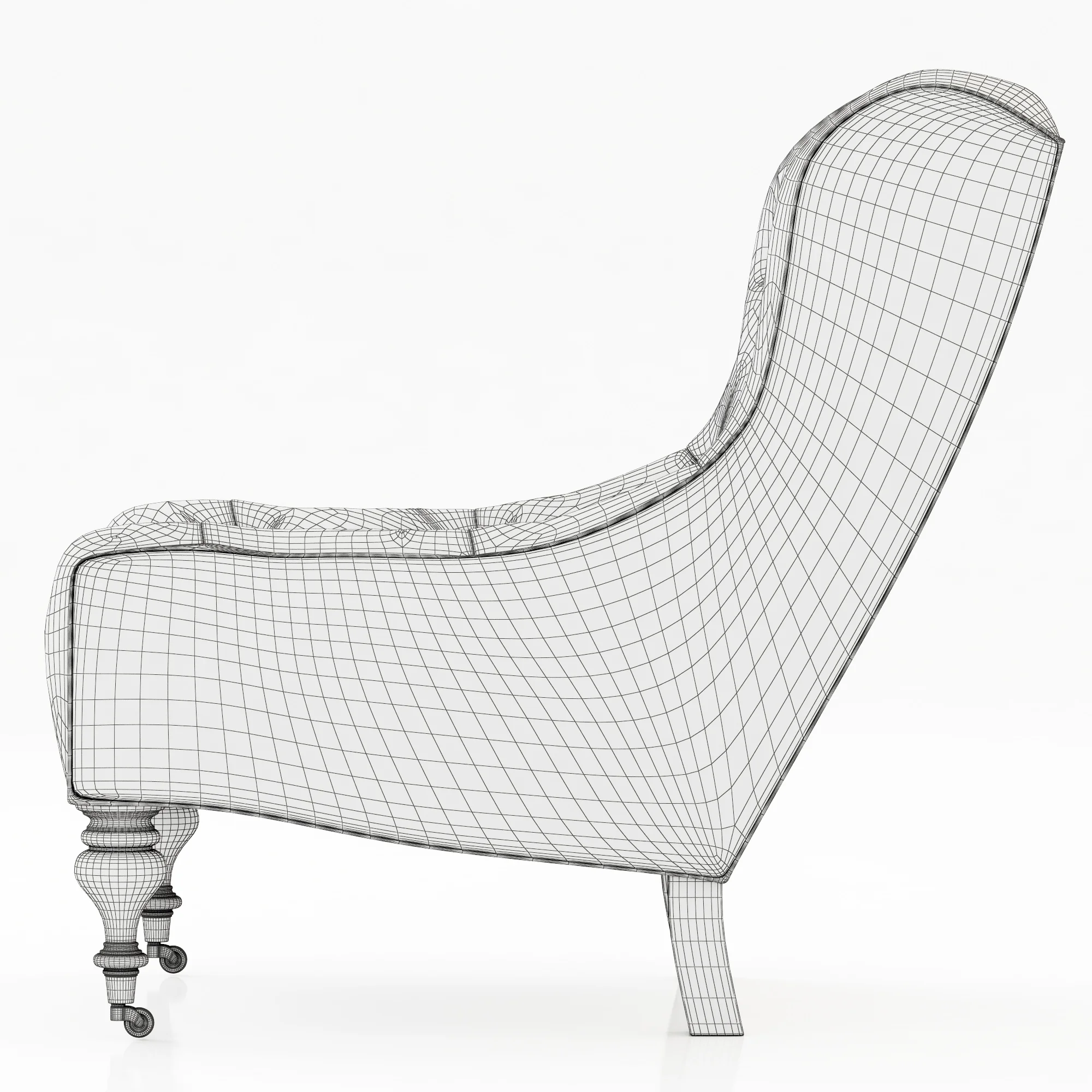 Serena And Lily Bruno Chair — 3D model preview 12