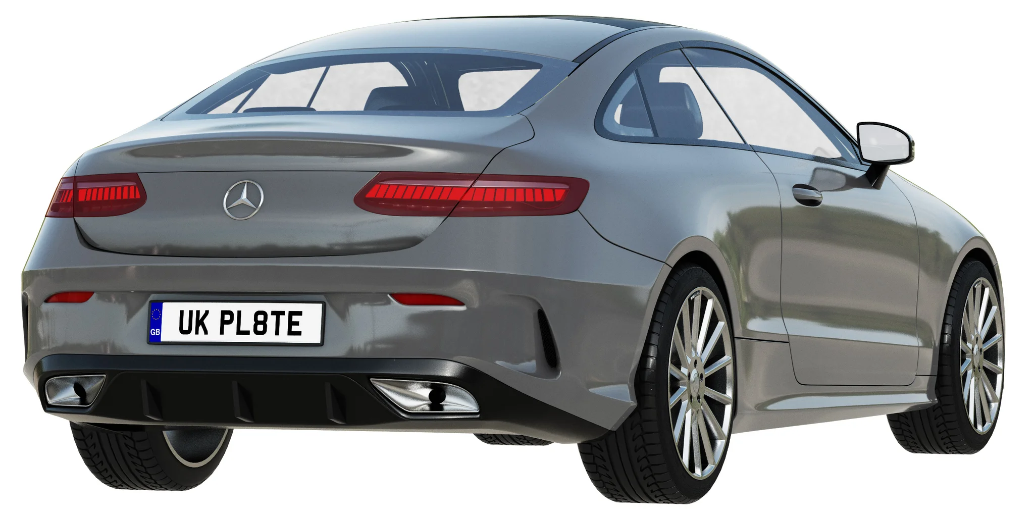 Mercedes Benz E‑Class Coupe, 3D model preview 2