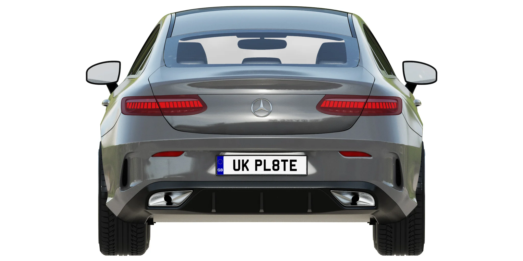 Mercedes Benz E‑Class Coupe, 3D model preview 3