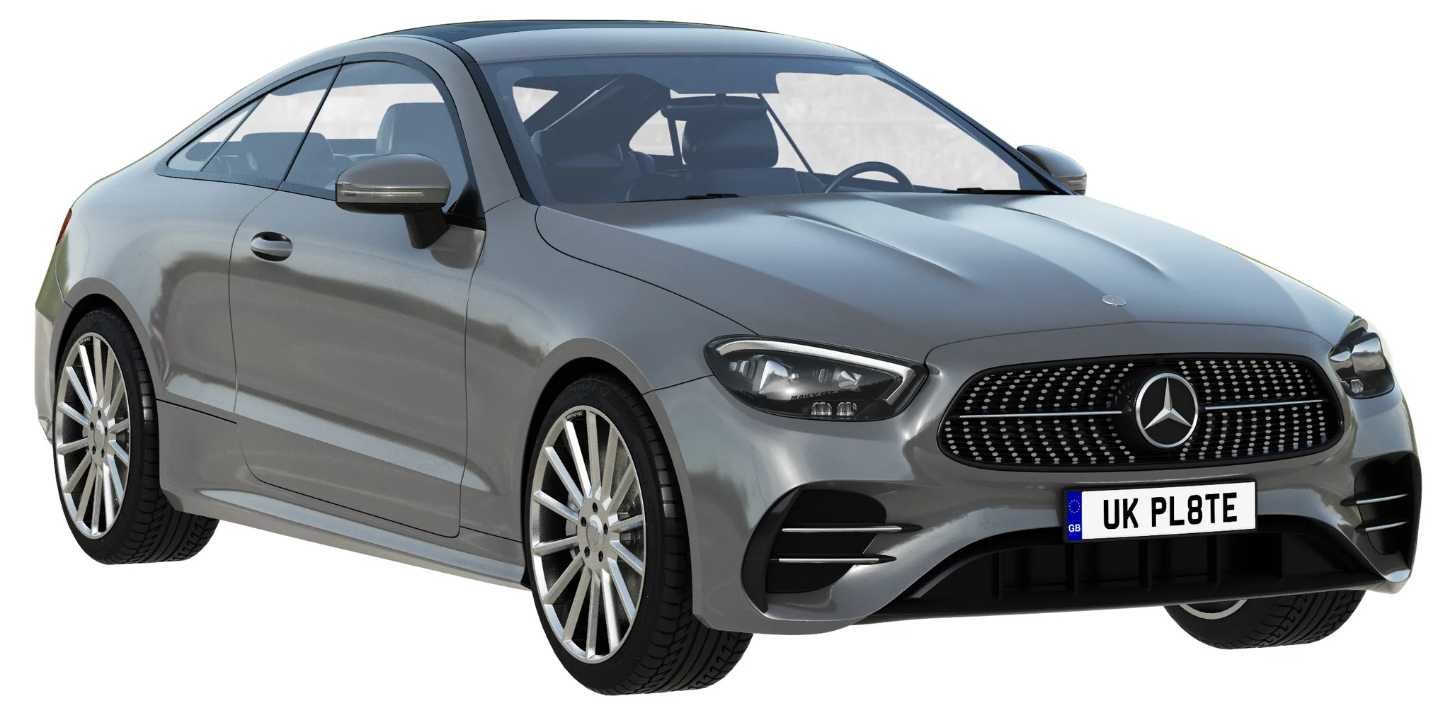 Mercedes Benz E‑Class Coupe, 3D model preview 6
