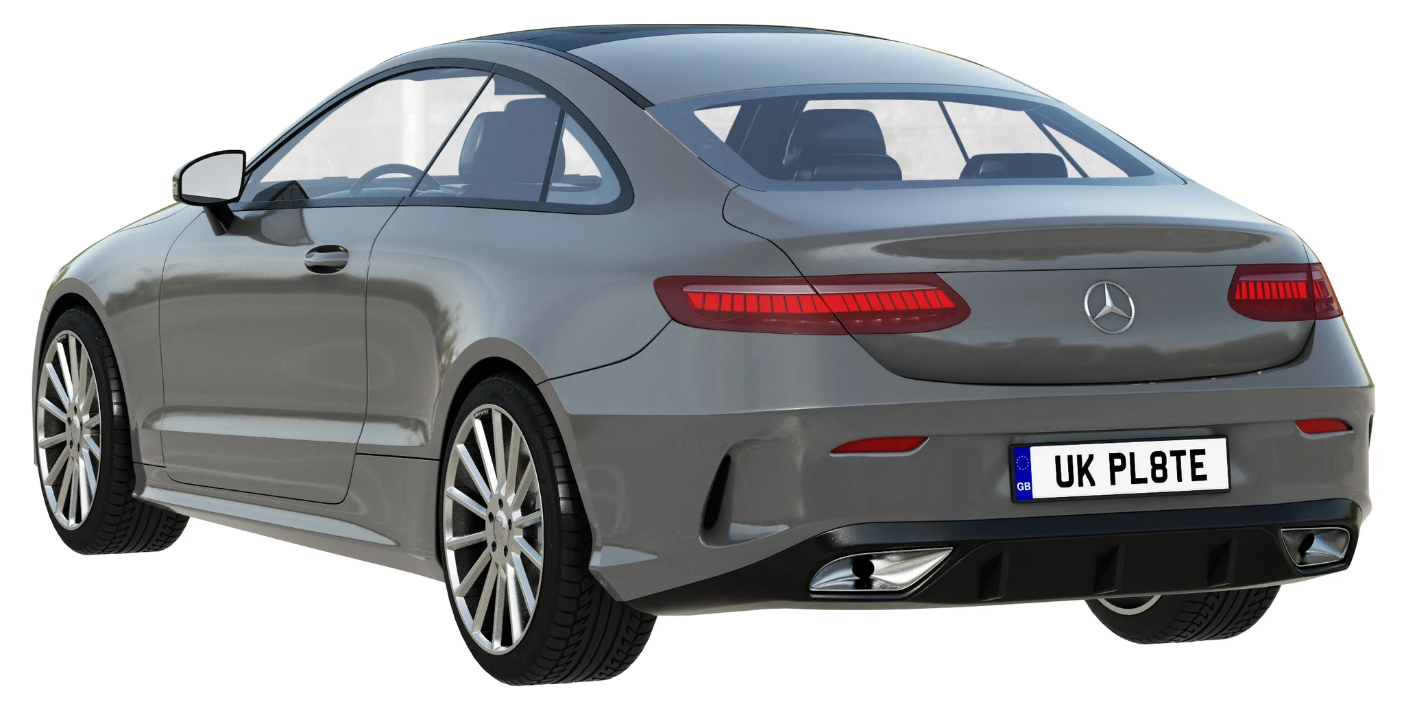 Mercedes Benz E‑Class Coupe, 3D model preview 8