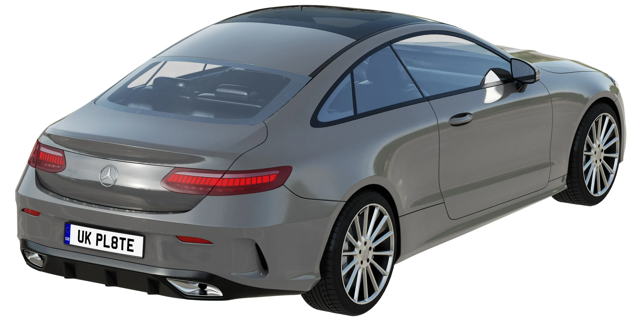 Mercedes Benz E‑Class Coupe, 3D model preview 13