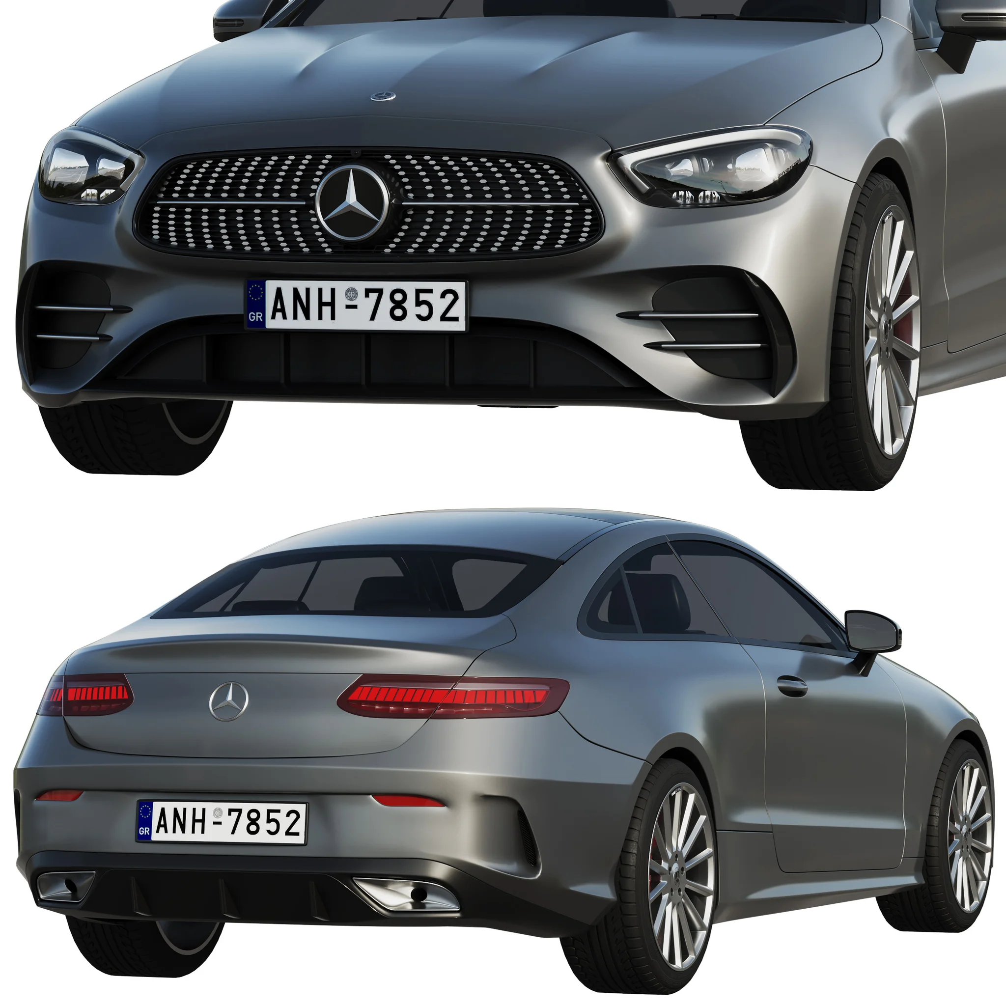 Mercedes Benz E‑Class Coupe, 3D model preview 17