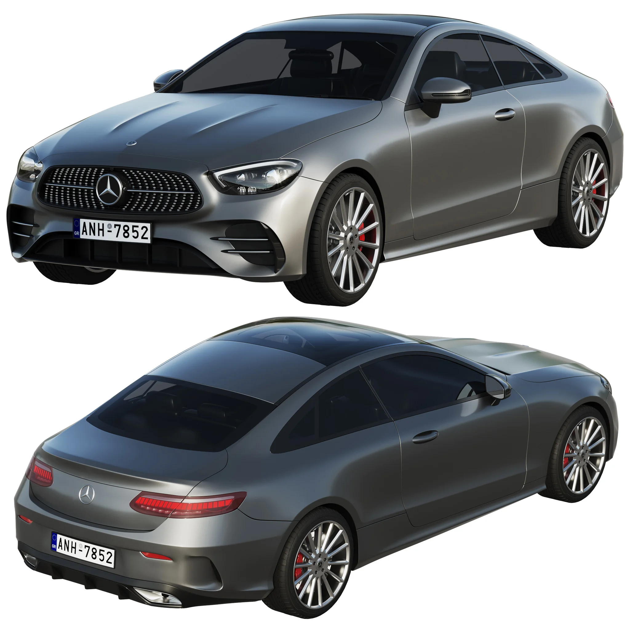 Mercedes Benz E‑Class Coupe, 3D model preview 19