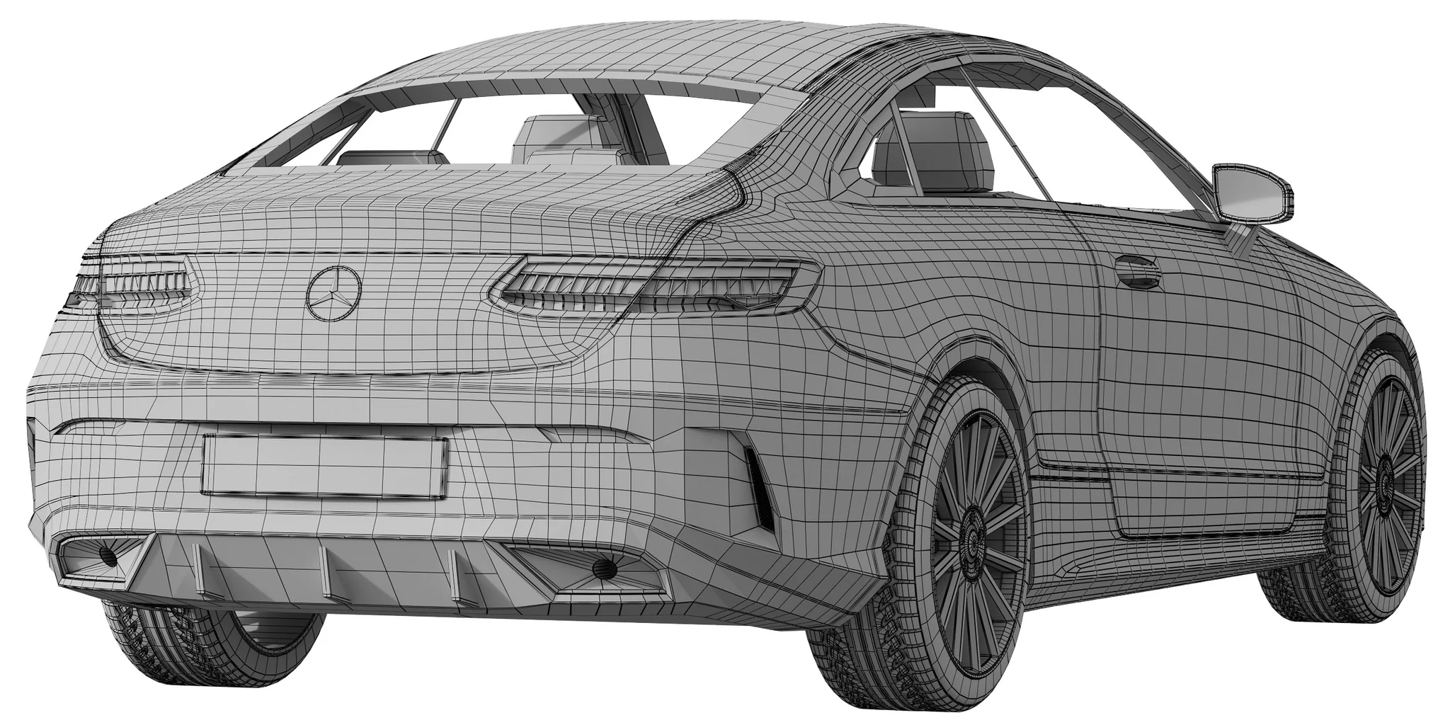Mercedes Benz E‑Class Coupe, 3D model preview 20