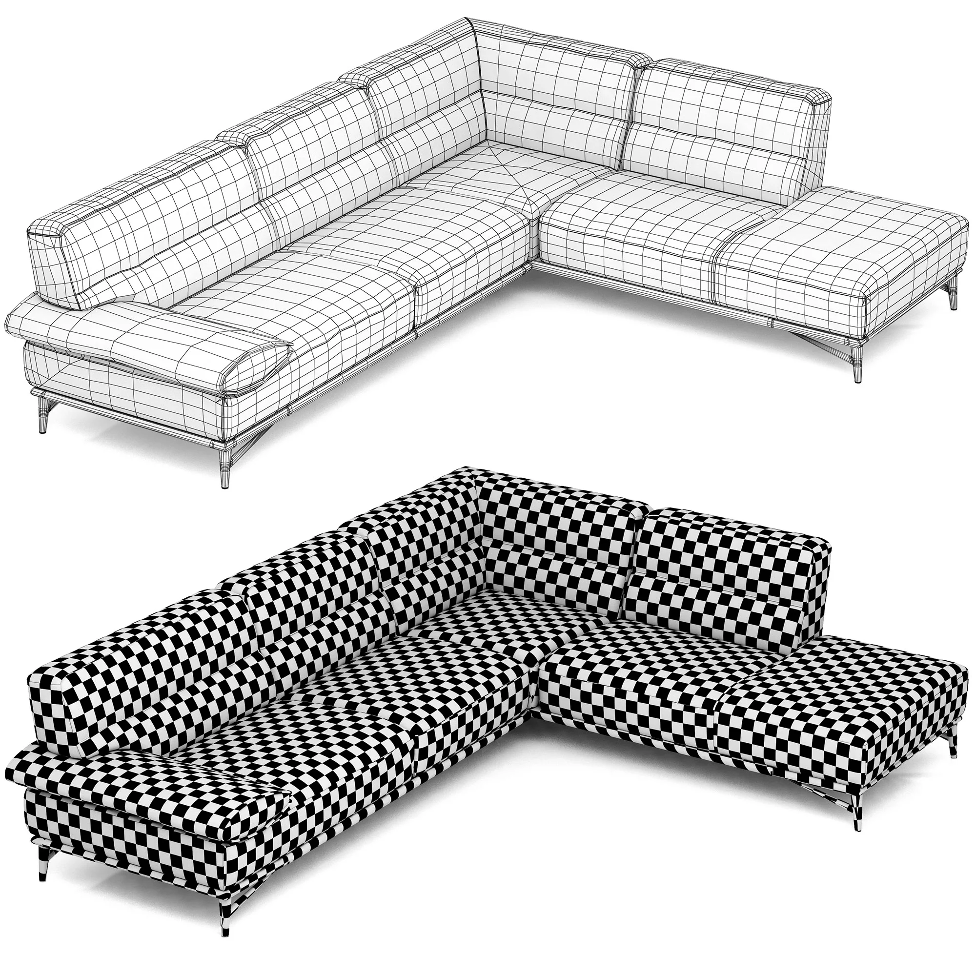 Roche Bobois NOTA BENE CORNER COMPOSITION — 3D model preview 8